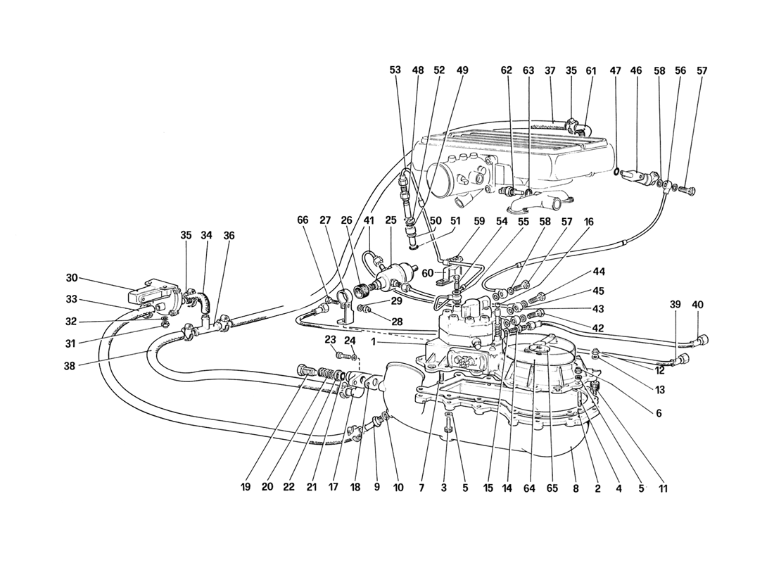 Schematic: Fuel Distributors Lines (For Ch88 Version)