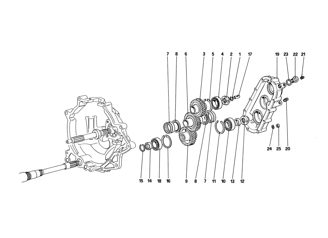 Schematic: Gearbox Transmission