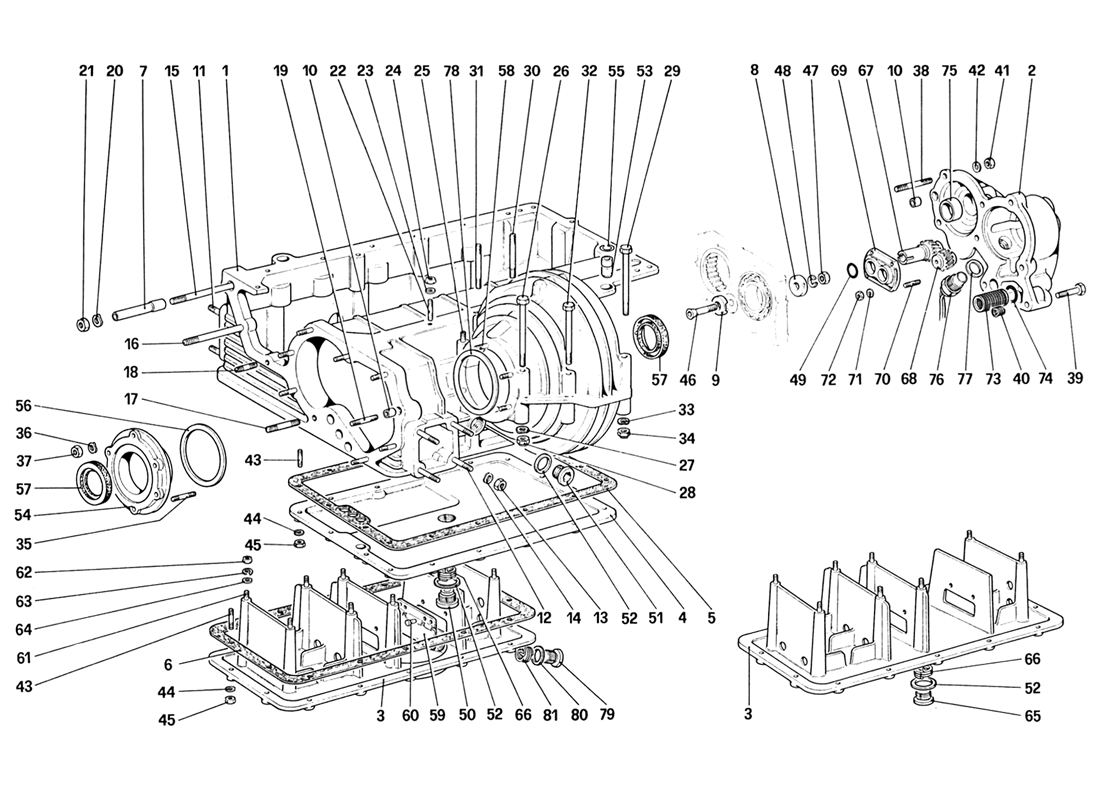 Schematic: Gearbox - Differential Housing And Oil Pump