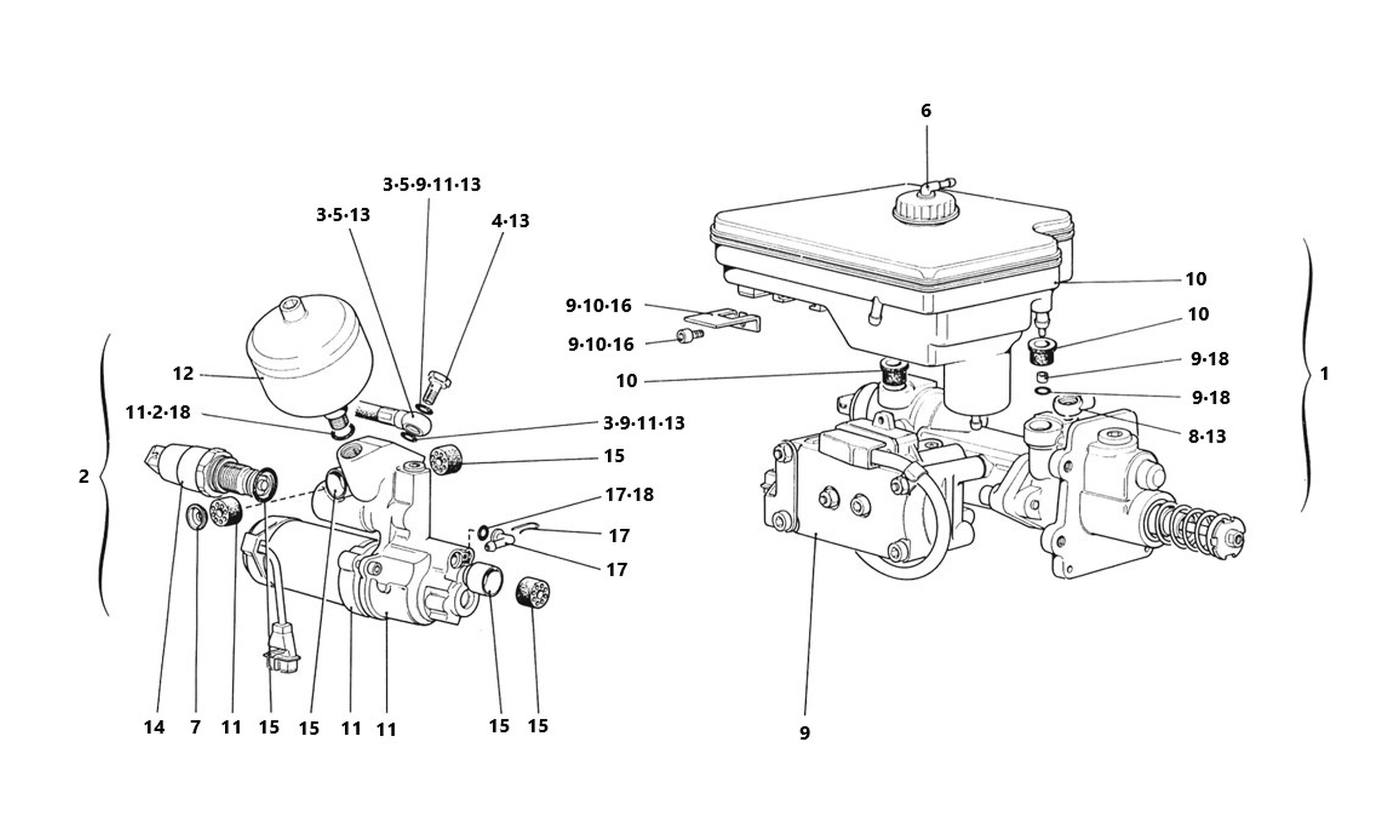 Schematic: Hydraulic System For Antiskid