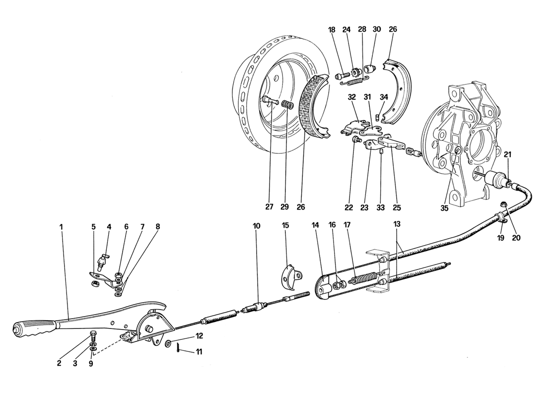 Schematic: Hand - Brake Control