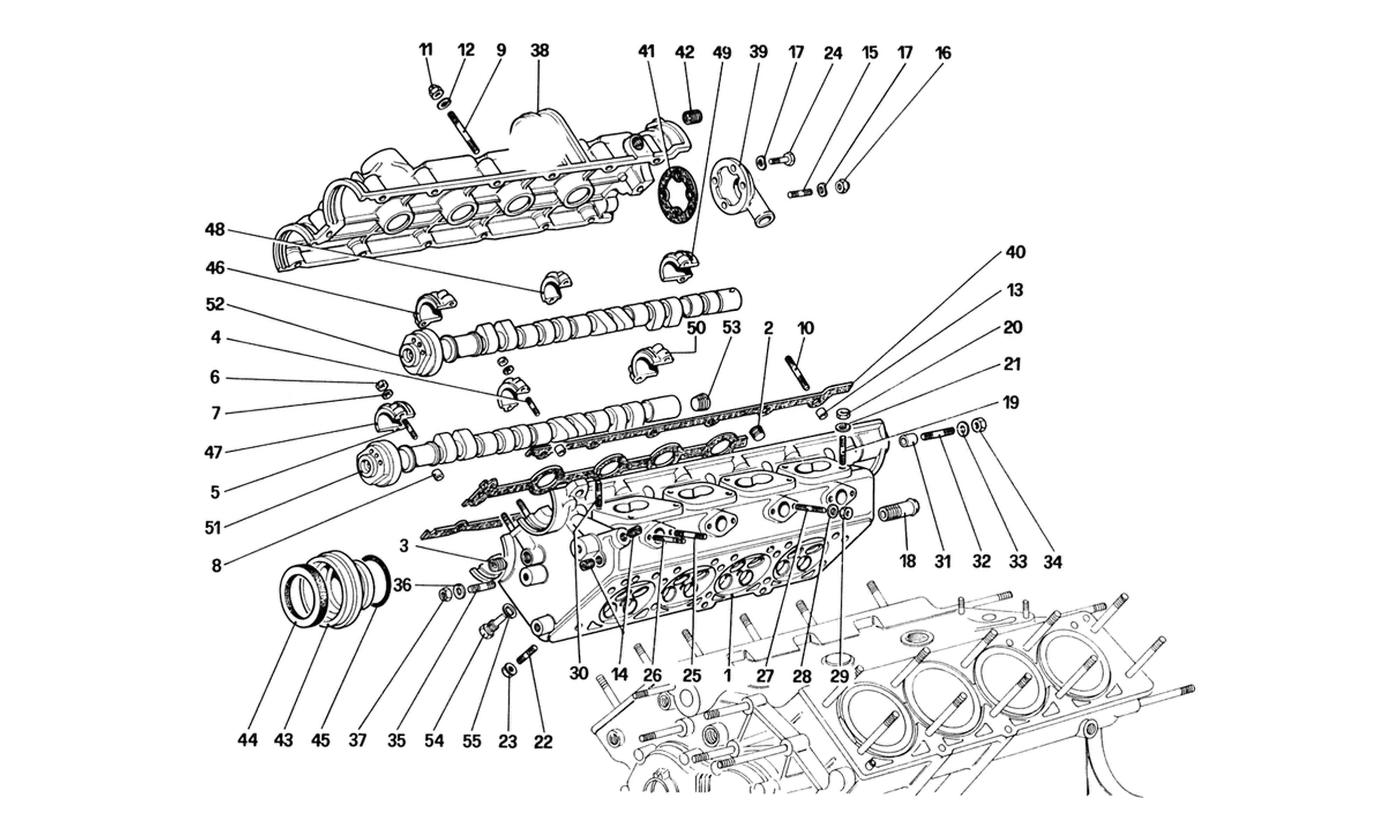 Schematic: Cylinder Head (Right)