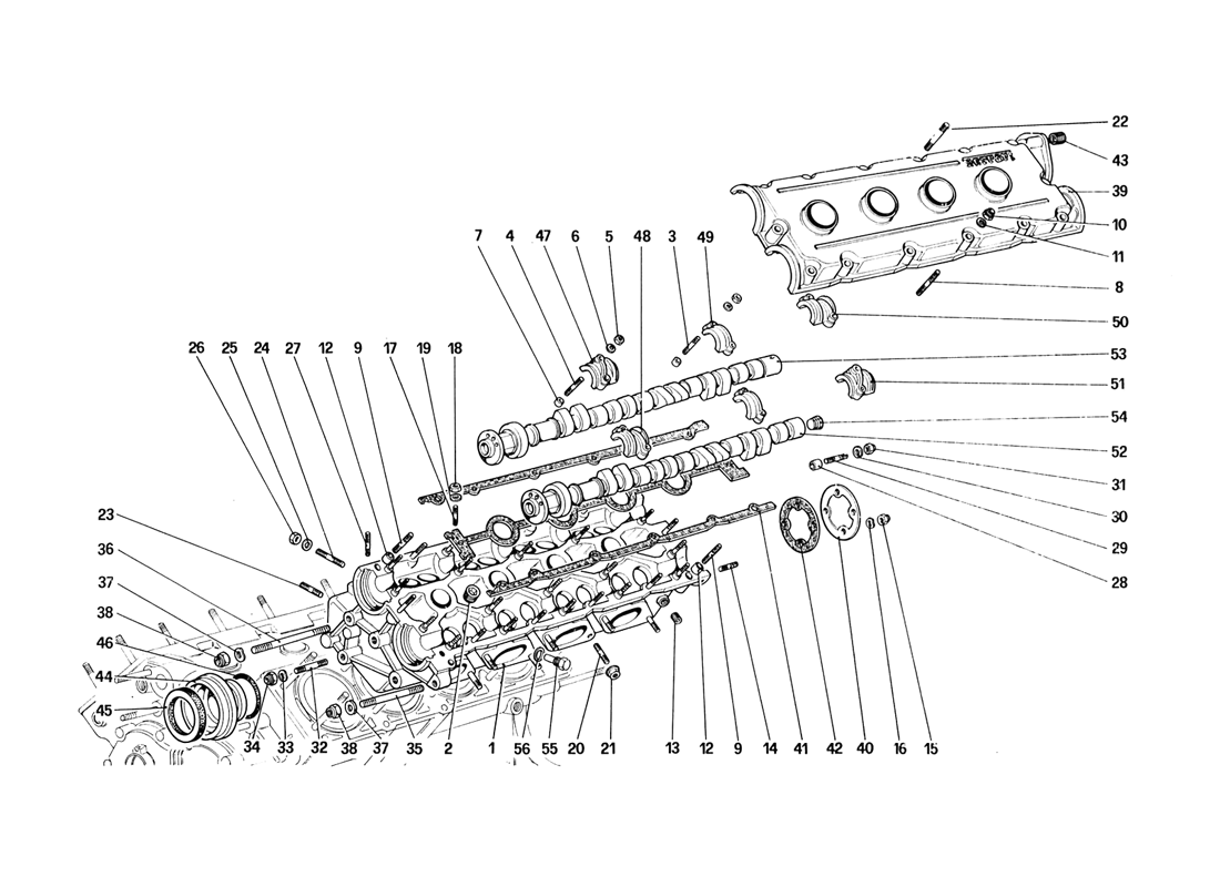 Schematic: Cylinder Head (Left)