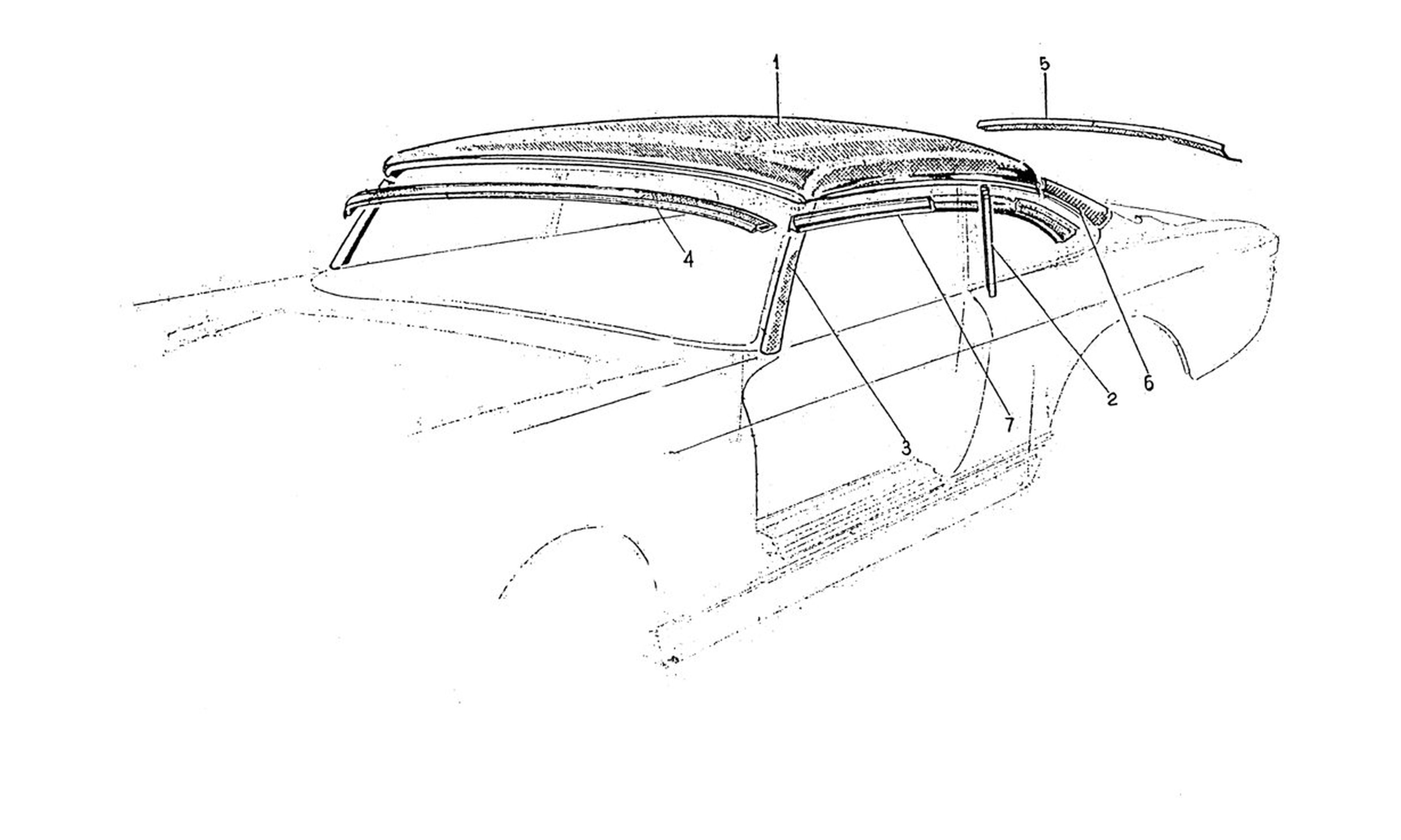 Schematic: Roof Panel & Trims (Edition 2)