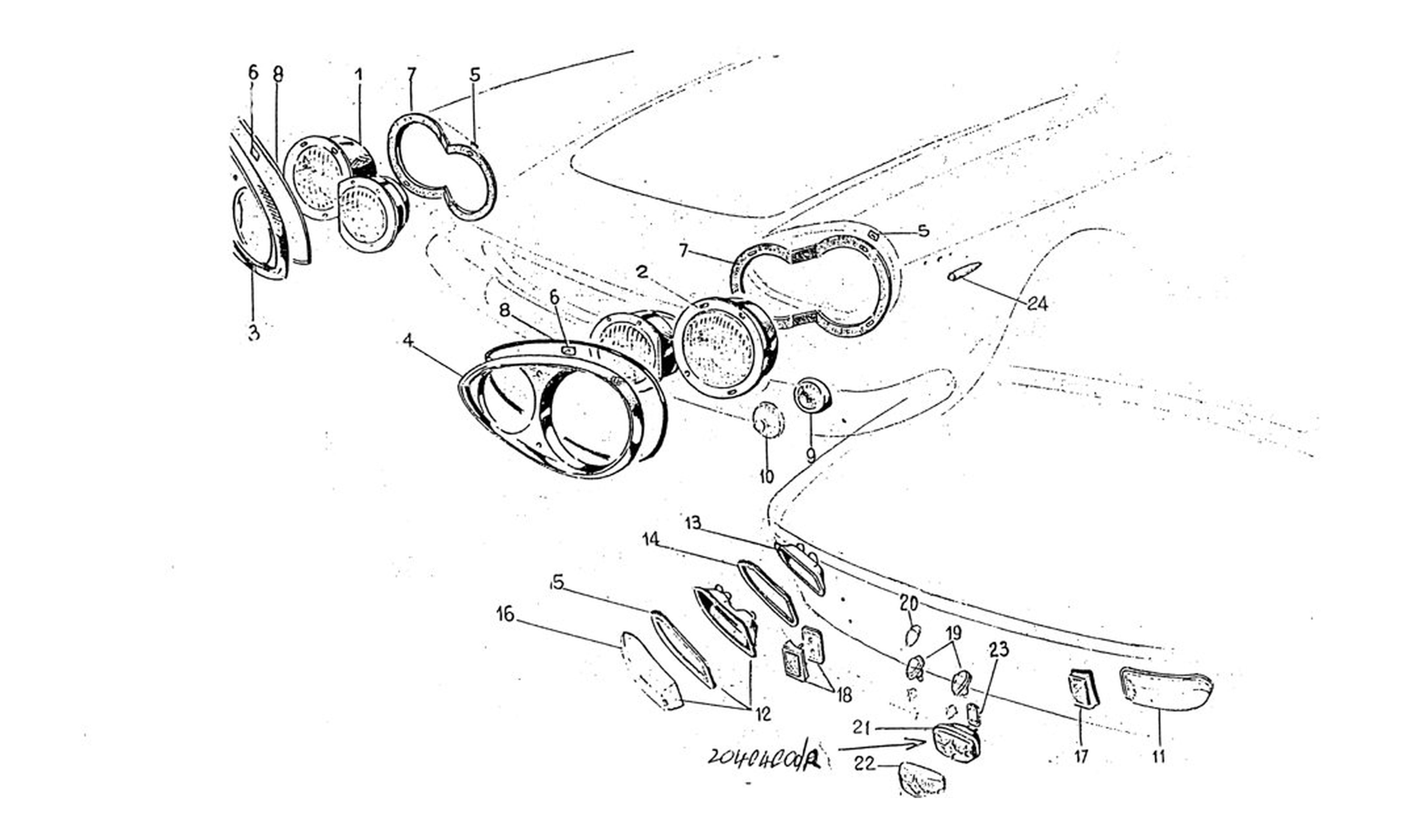 Schematic: Front & Rear Lights - Series 1