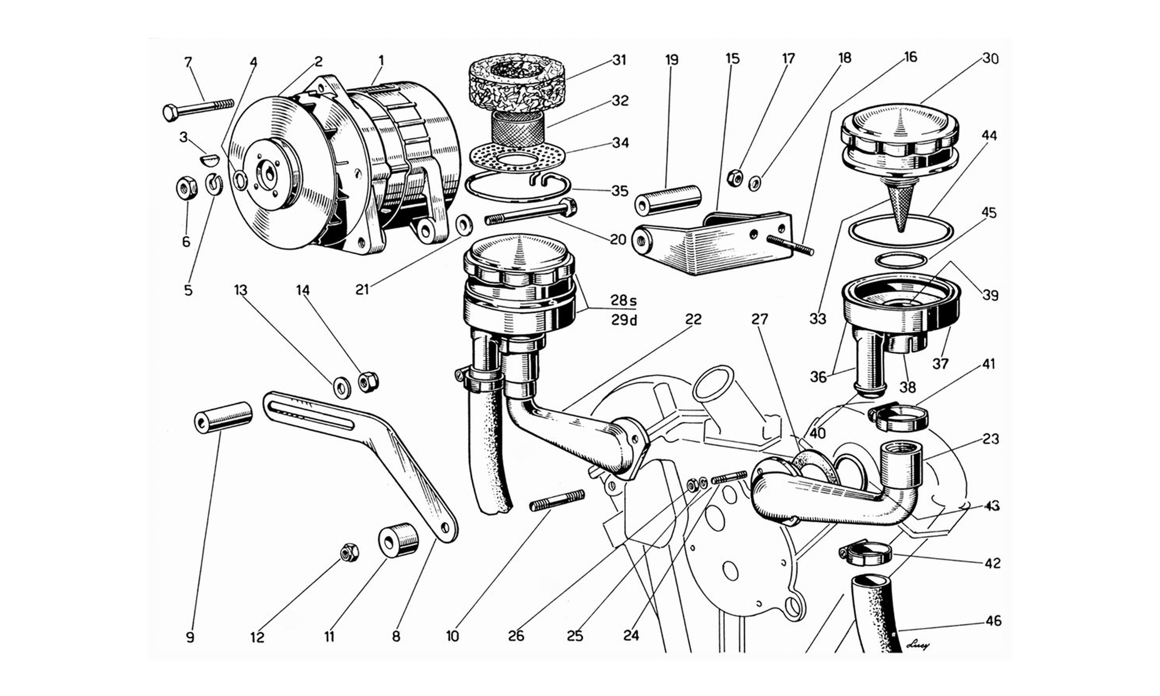 Schematic: Generator and Engine Breathers