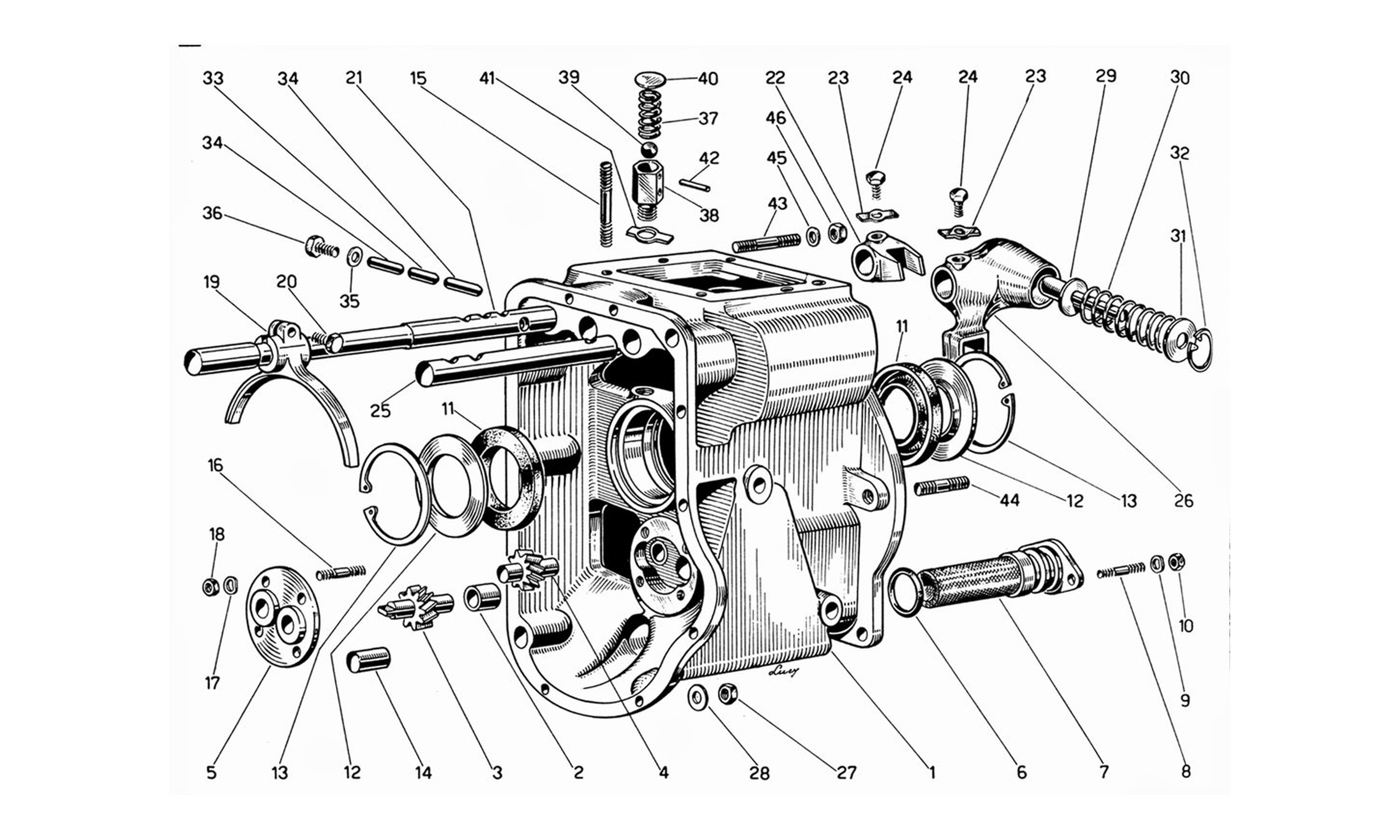 Schematic: Intermediate Gear Box Housing