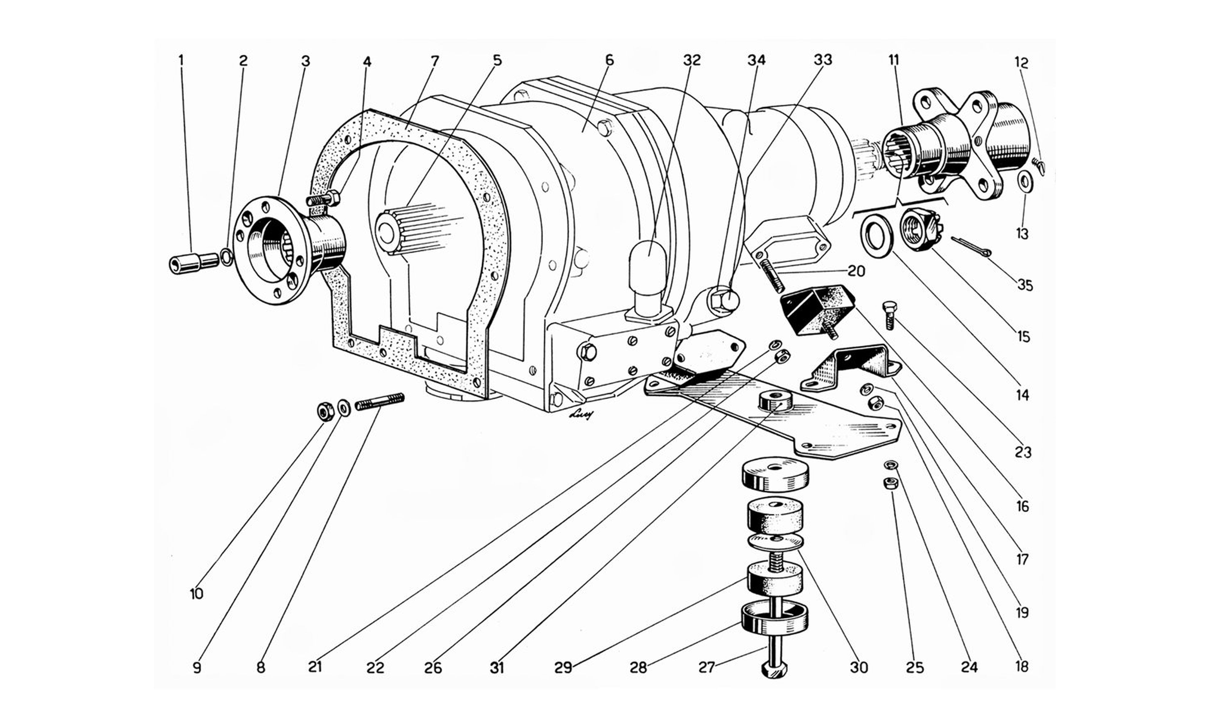 Schematic: Overdrive and Gearbox Clamping