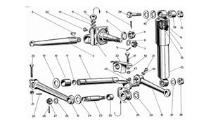 Front Wheel Suspension Upper Arms