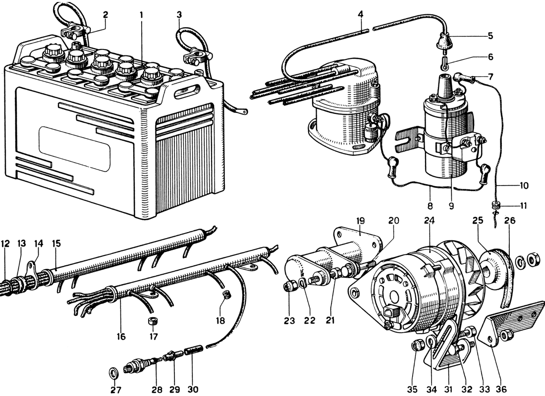 Schematic: Generator And Battery