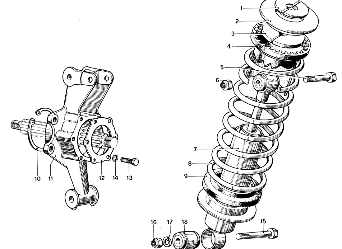 Schematic: Rear Suspension - Wheel Carrier