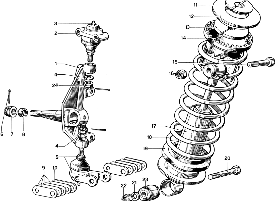 Schematic: Front Suspension - Steering Swivels