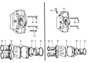 Front And Rear Brake Calipers