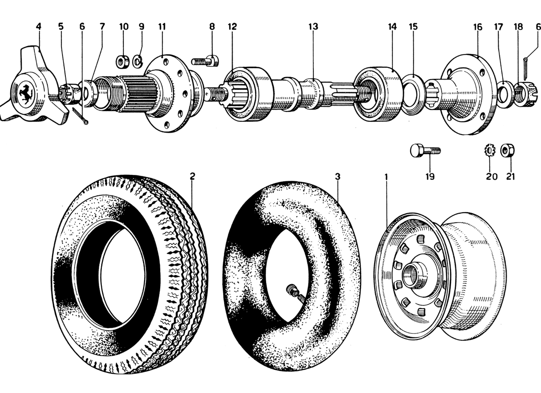 Schematic: Wheels And Tyres