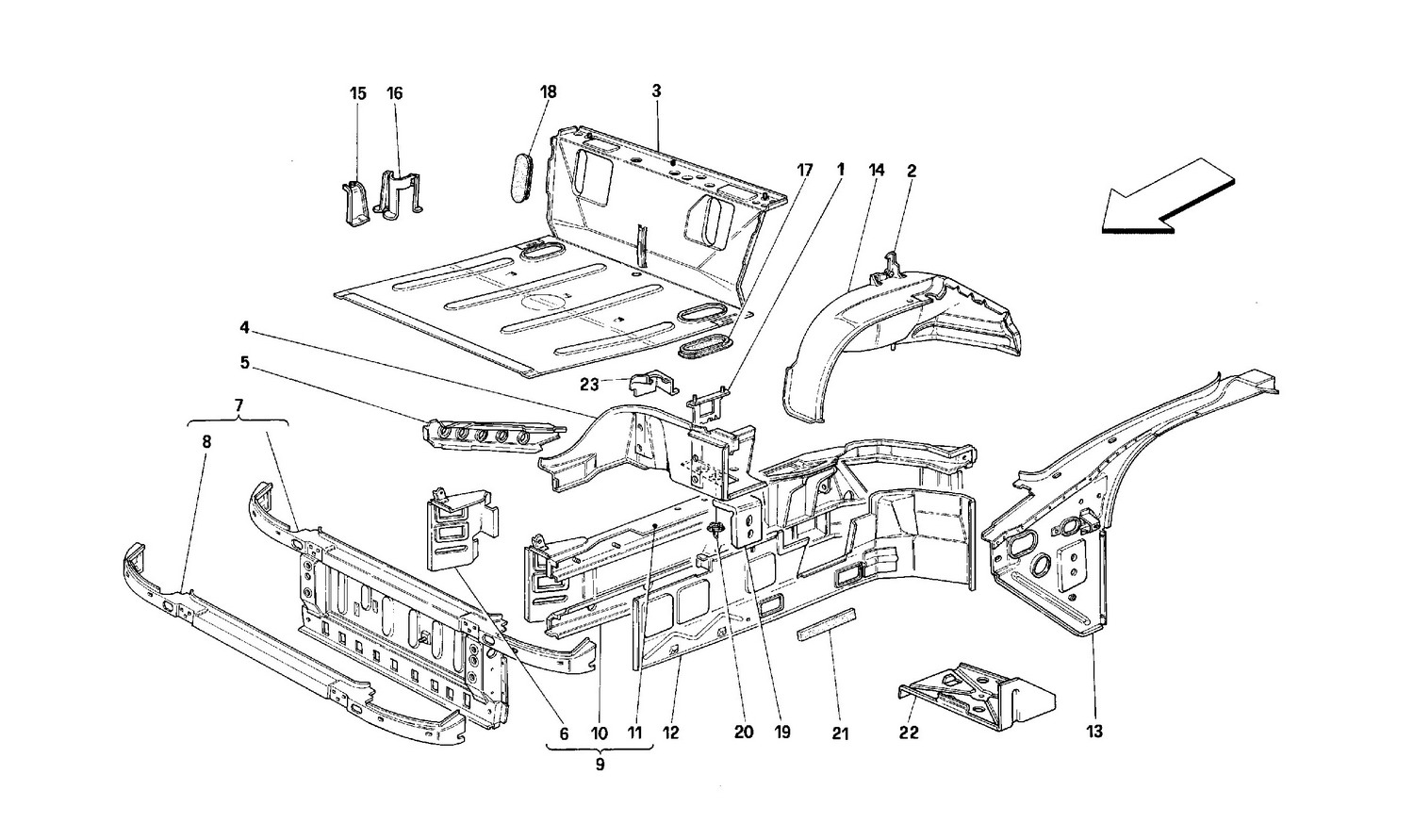 Schematic: Front Part Structures