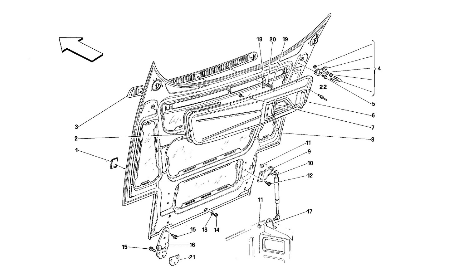 Schematic: Front Hood