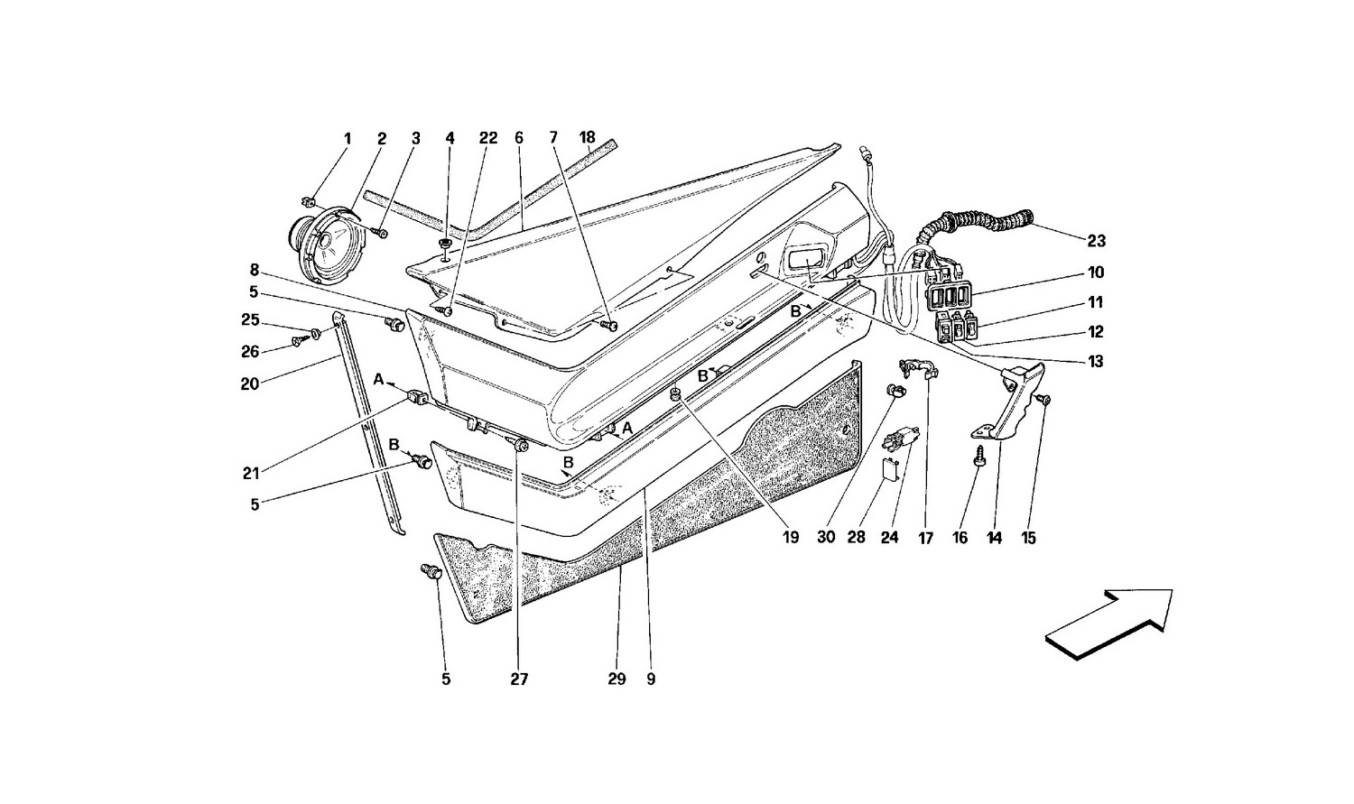 Schematic: Doors - Inner Trims -Not For Spider-