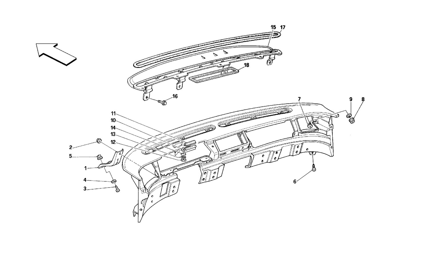 Schematic: Dashboard - Structure And Supports -Valid For Usa-