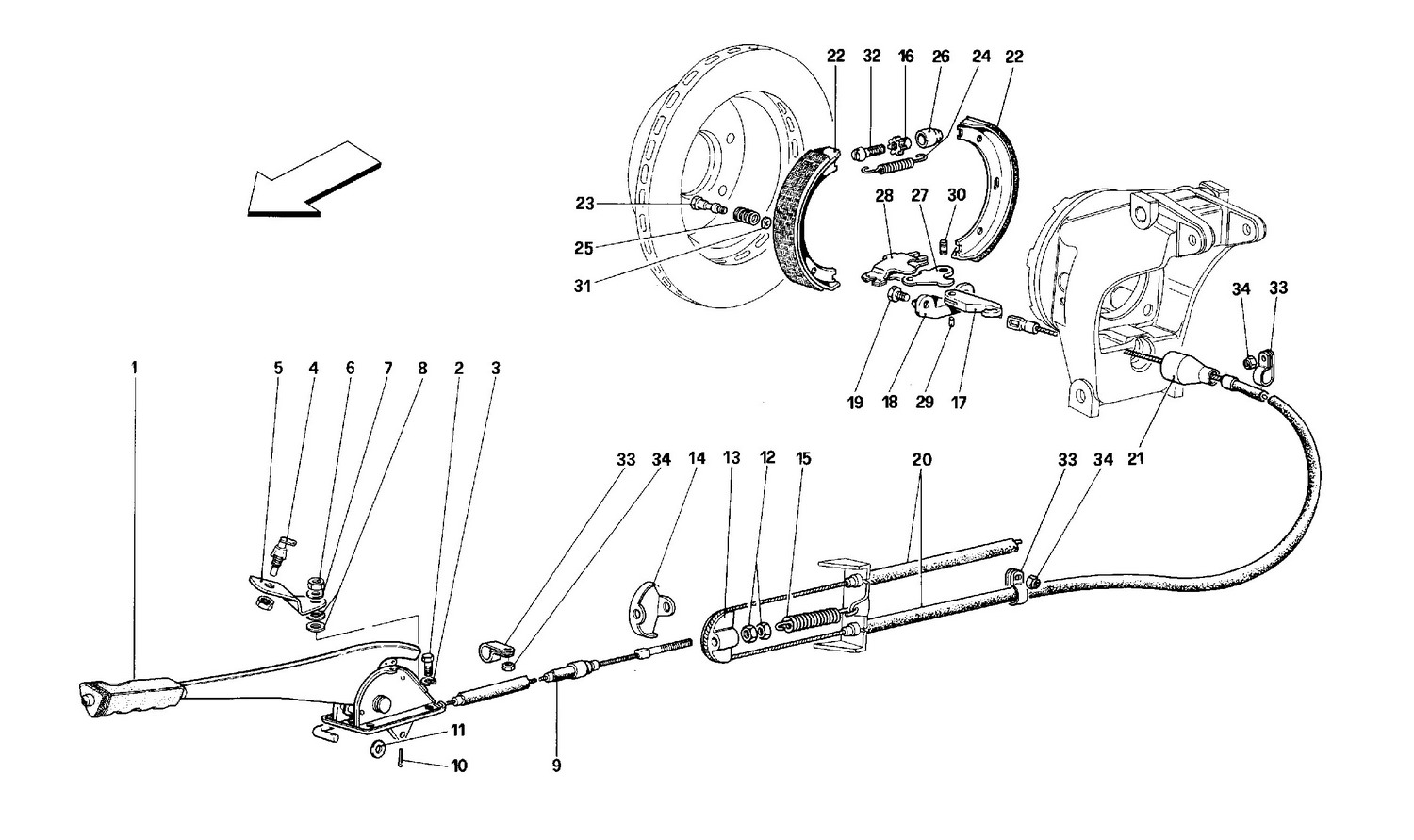 Schematic: Hand-Brake Control