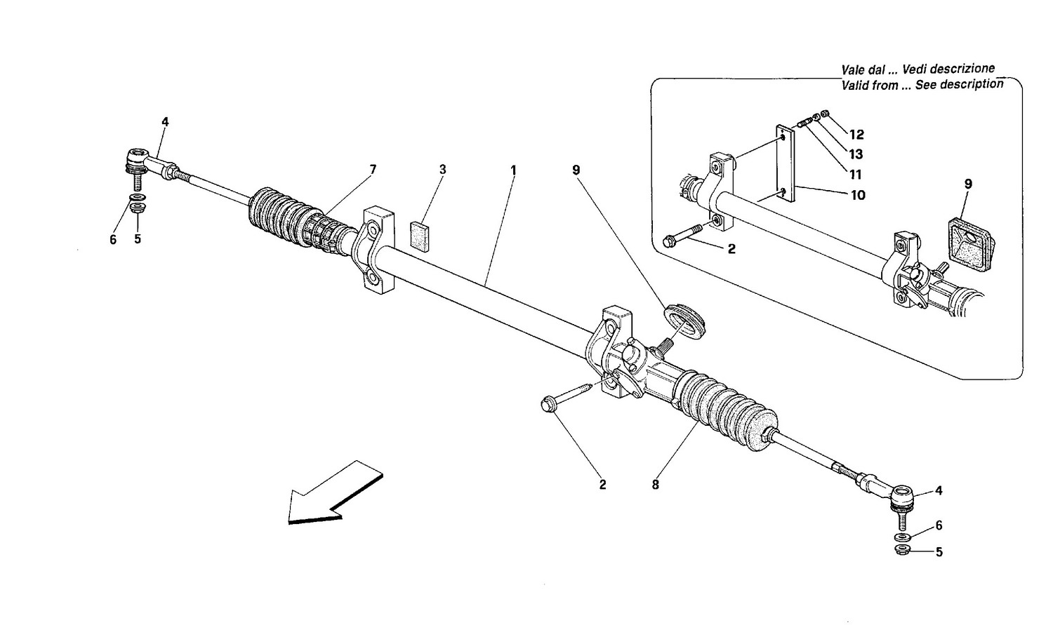 Schematic: Steering Box And Linkage