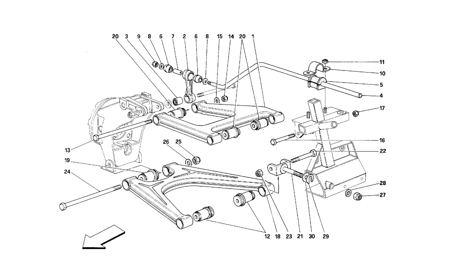 Schematic: Rear Suspension - Wishbones