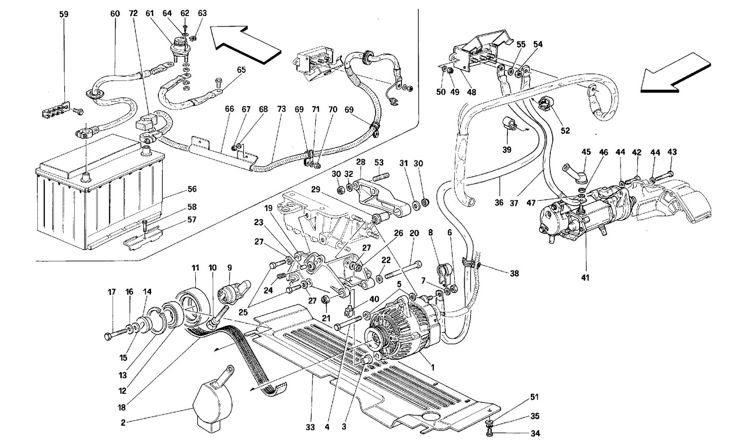 Schematic: Current Generator - Starting Motor