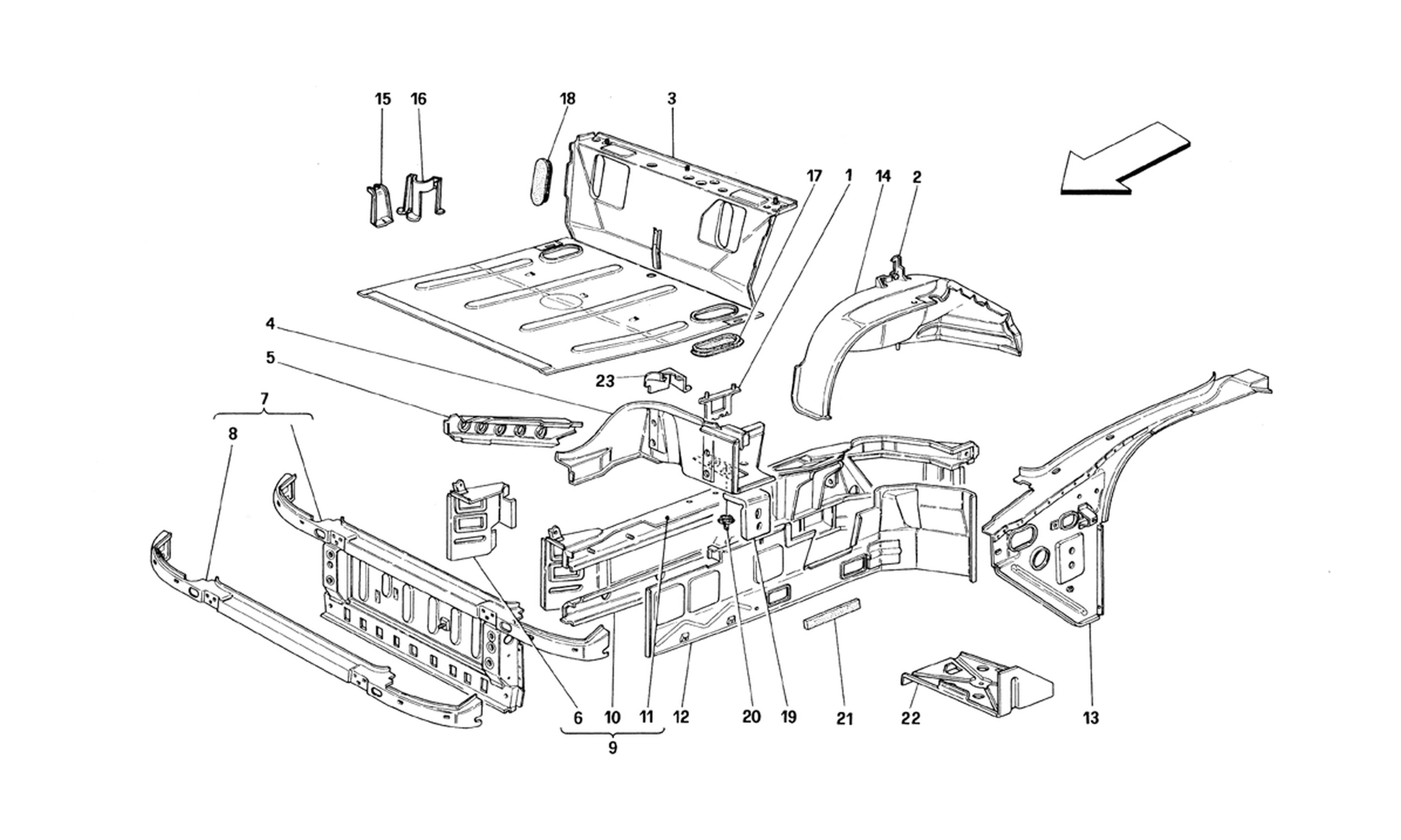 Schematic: Front Part Structures