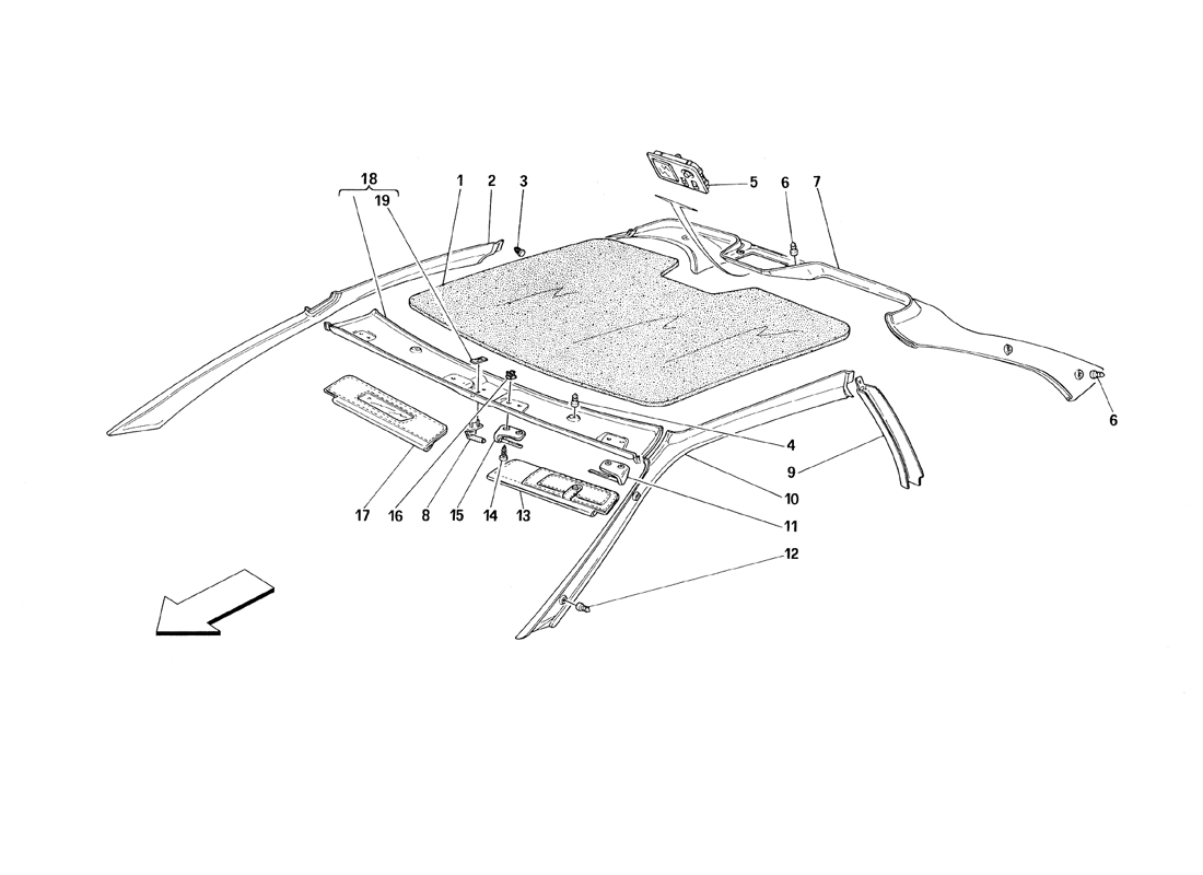 Schematic: Roof Trims - Valid For Ts