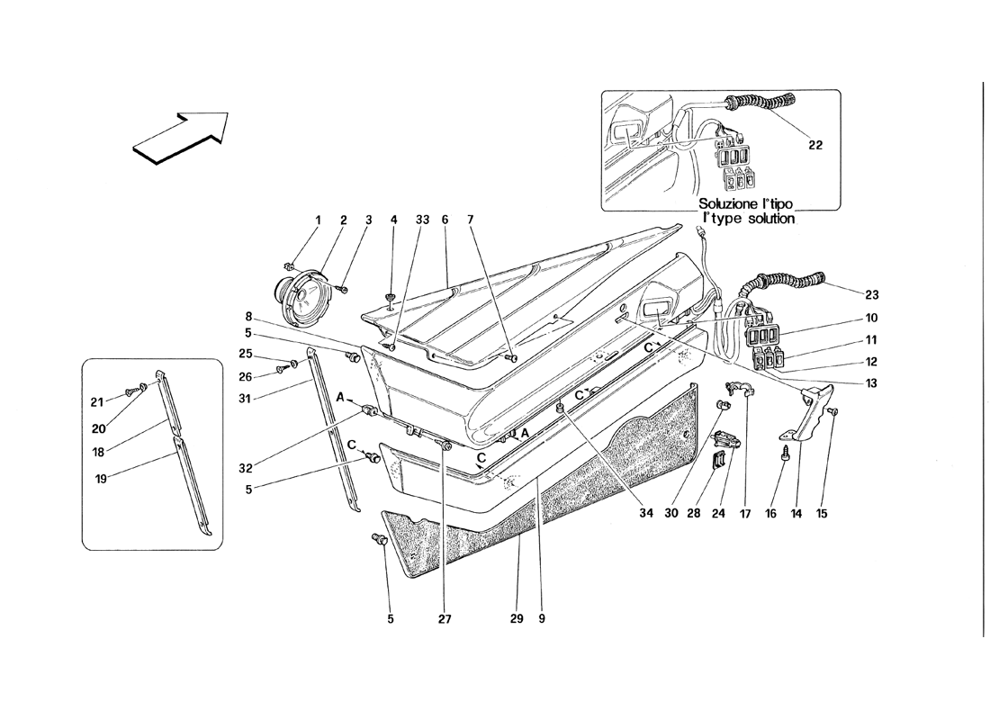 Schematic: Doors - Inner Trims