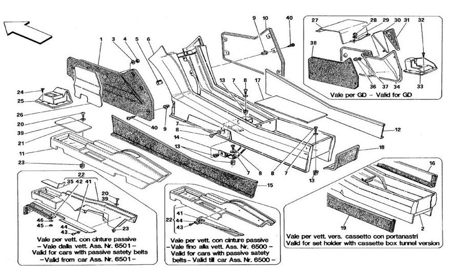 Schematic: Tunnel - Framework And Trims - Valid For Ts