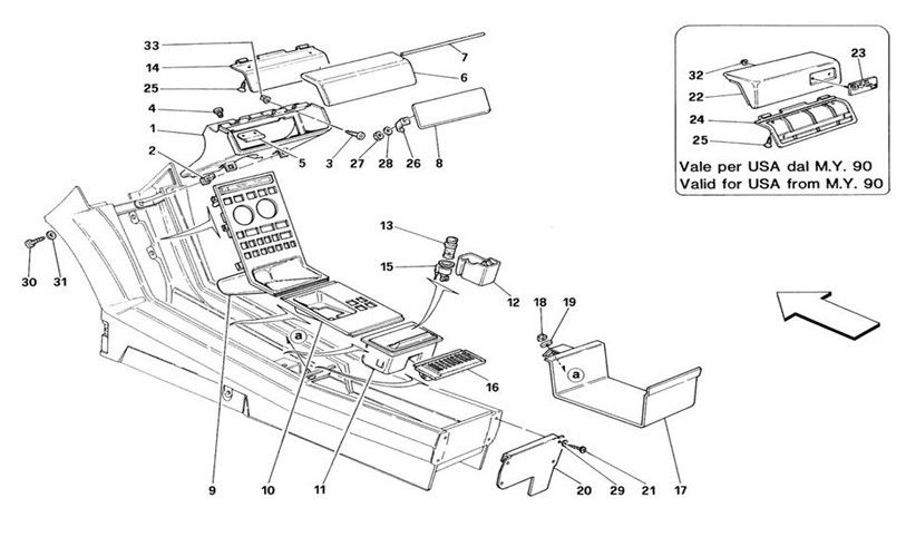 Schematic: Tunnel - Accessories - Valid For Ts - Door With Key Version