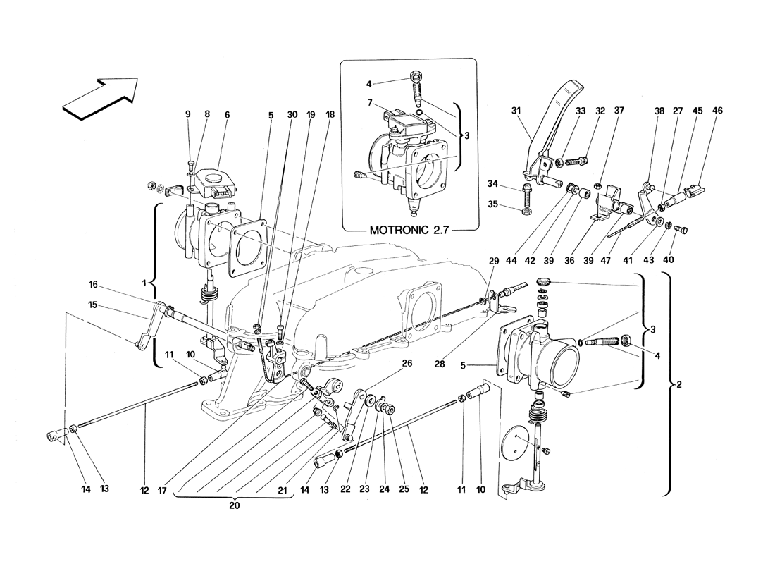 Schematic: Throttle Housing And Linkage