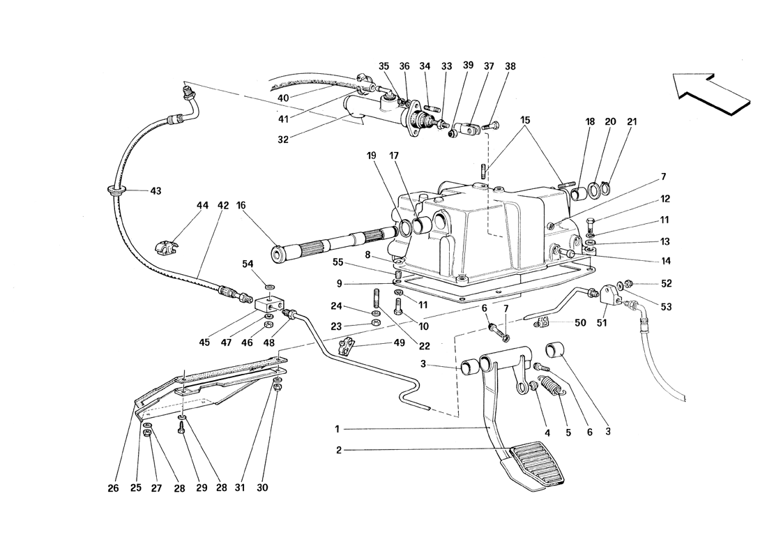 Schematic: Clutch Release Control - Not For Rhd