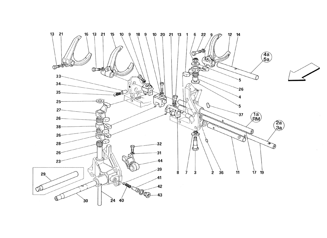 Schematic: Inside Gearbox Controls