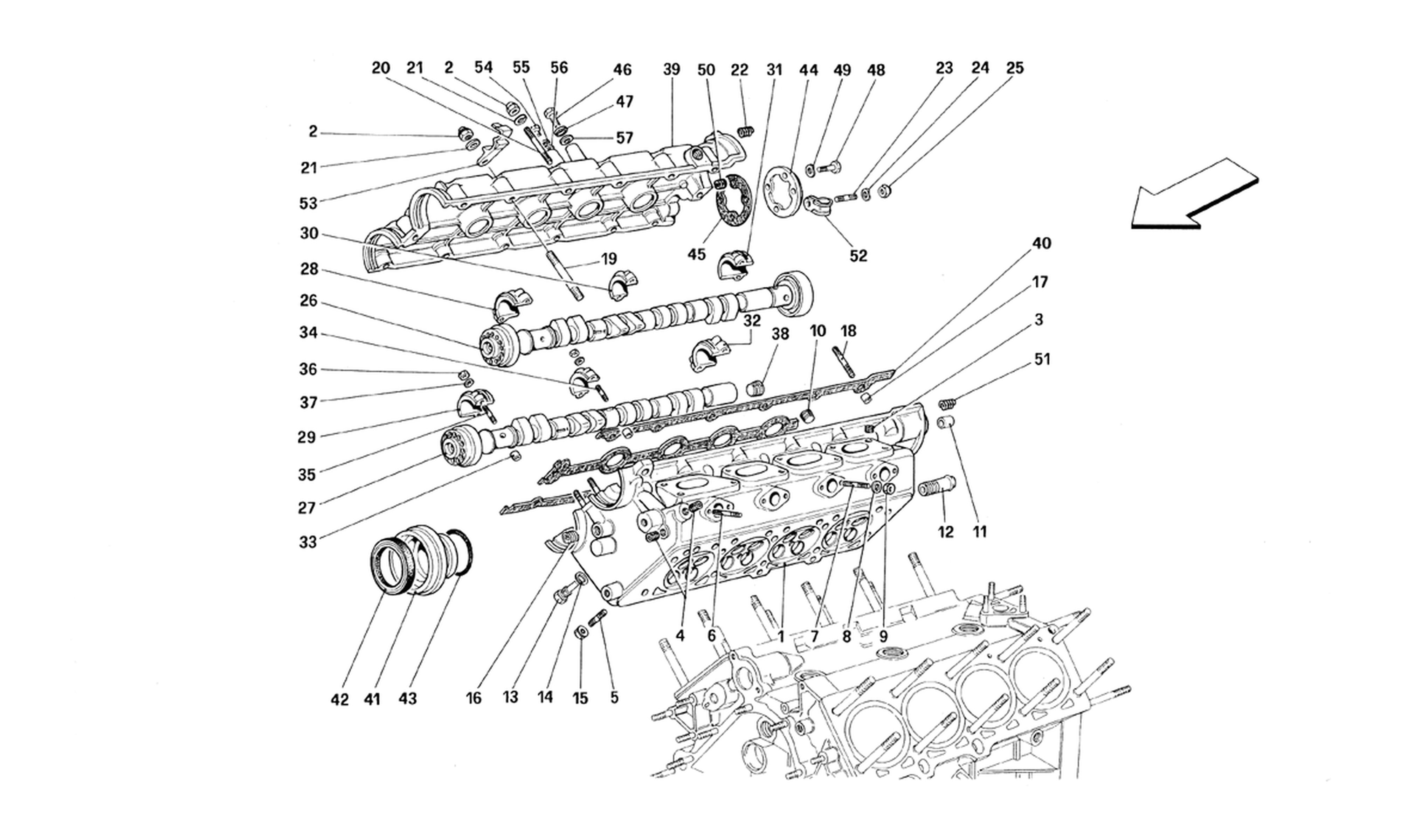 Schematic: R.H. Cylinder Head