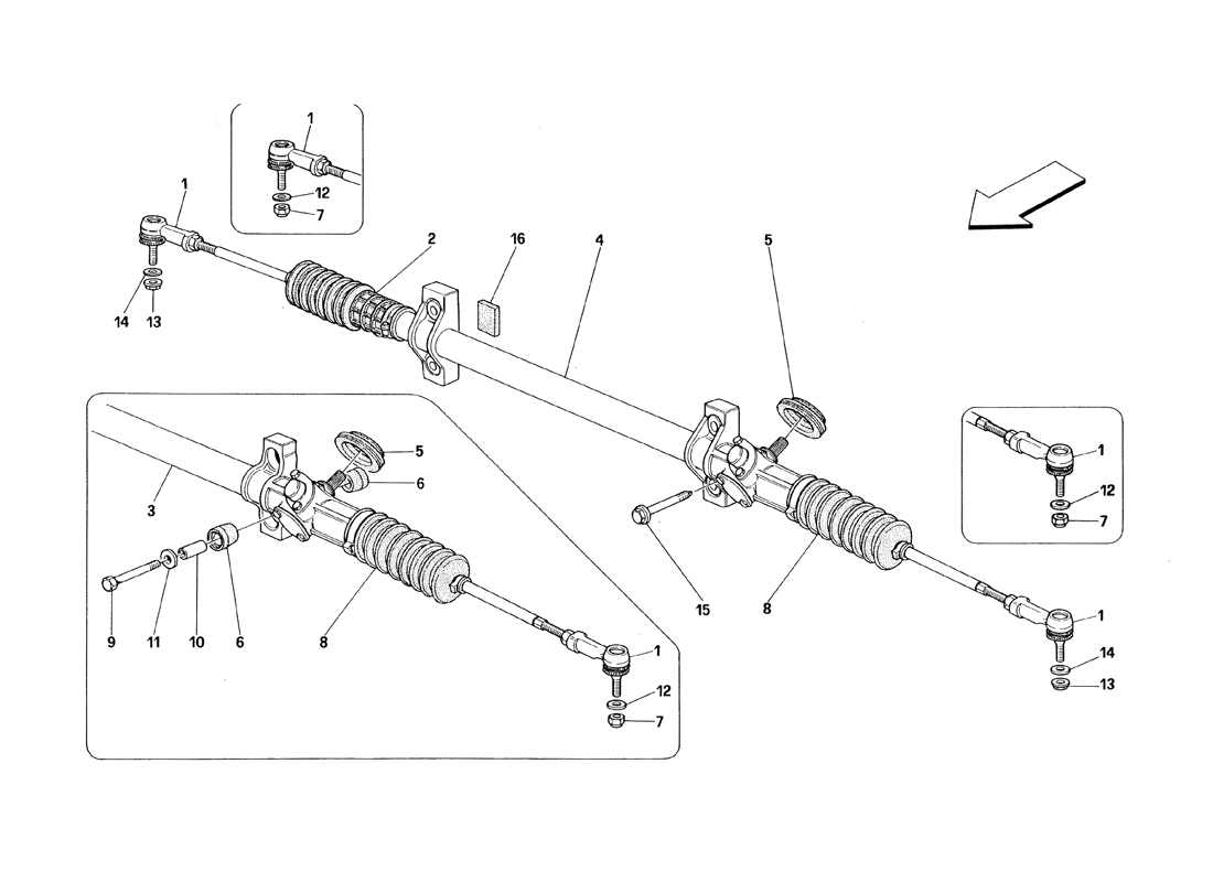 Schematic: Steering Box And Linkage