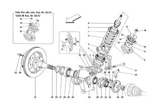 Rear Suspension - Shock Absorber And Brake Disc - Valid Till Car Ass. Nr. 8798