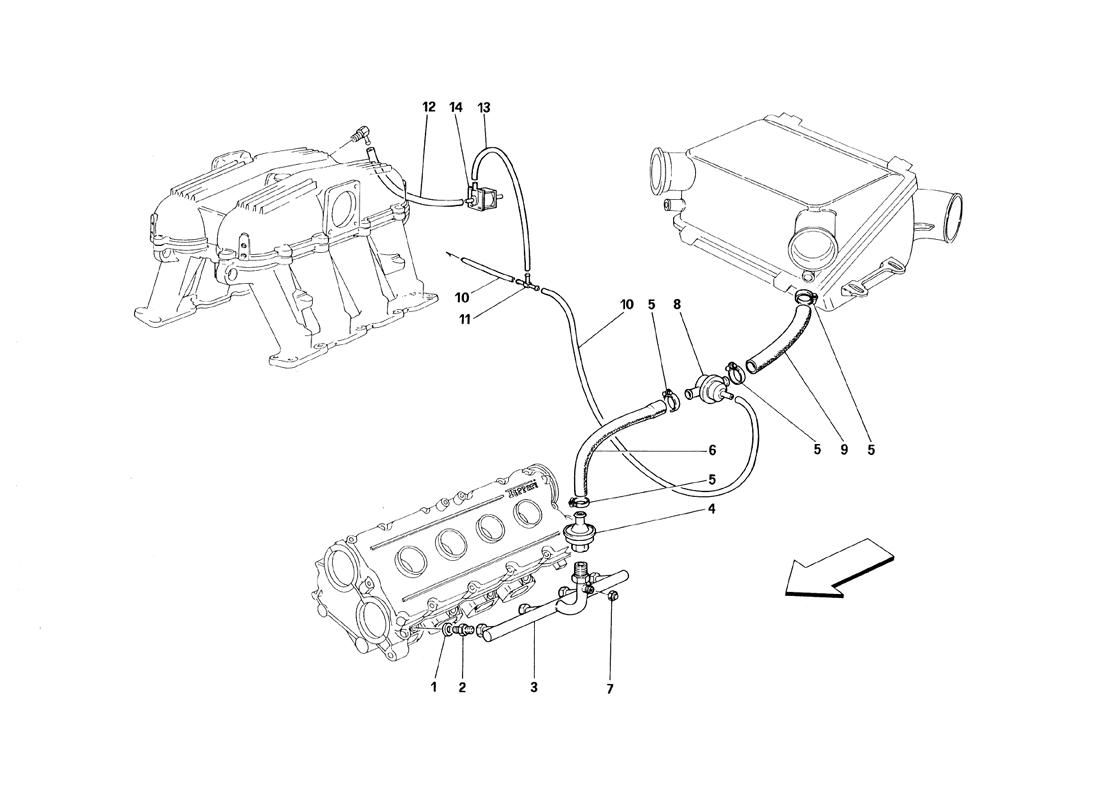 Schematic: Air Injection Device - Motronic 2.7