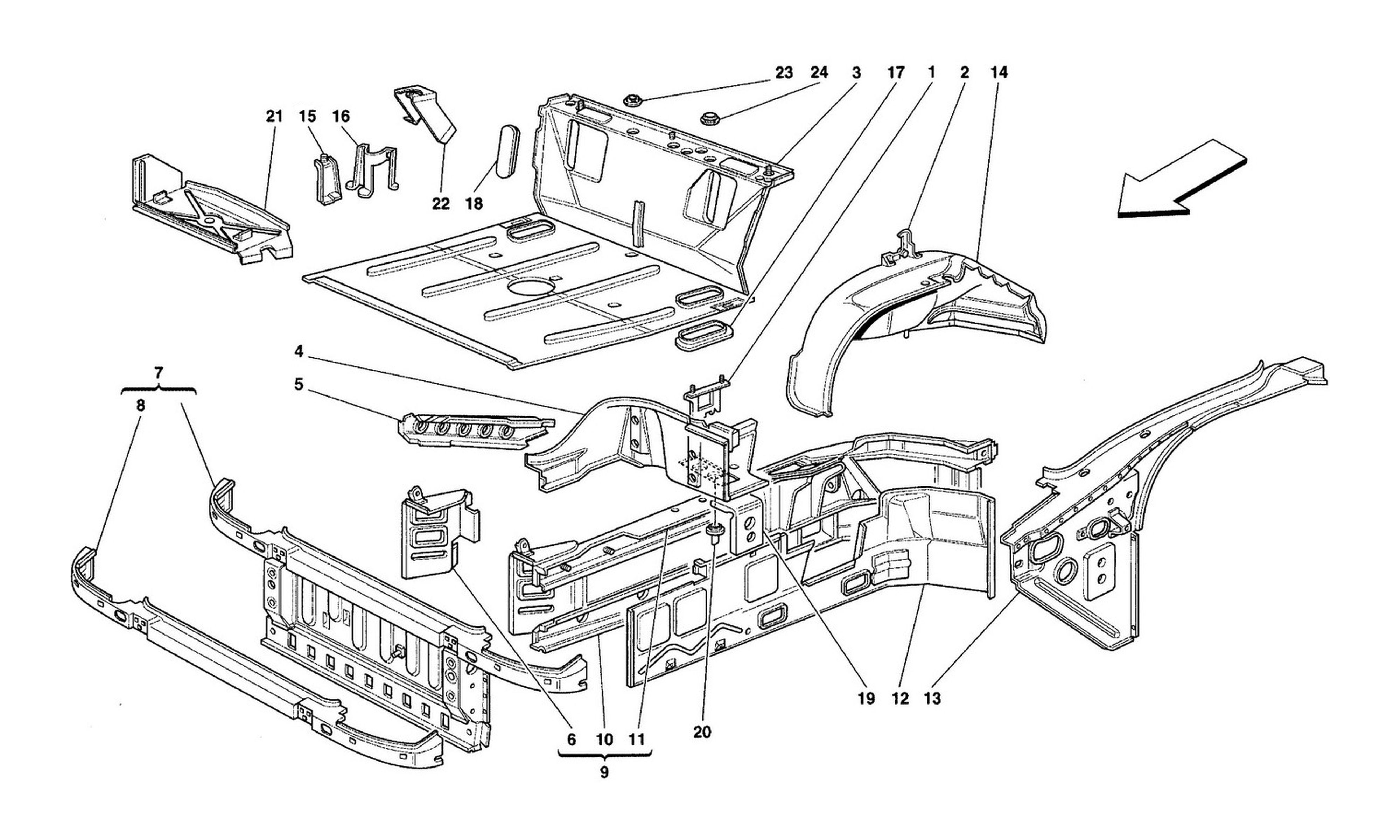 Schematic: Front Part Structures