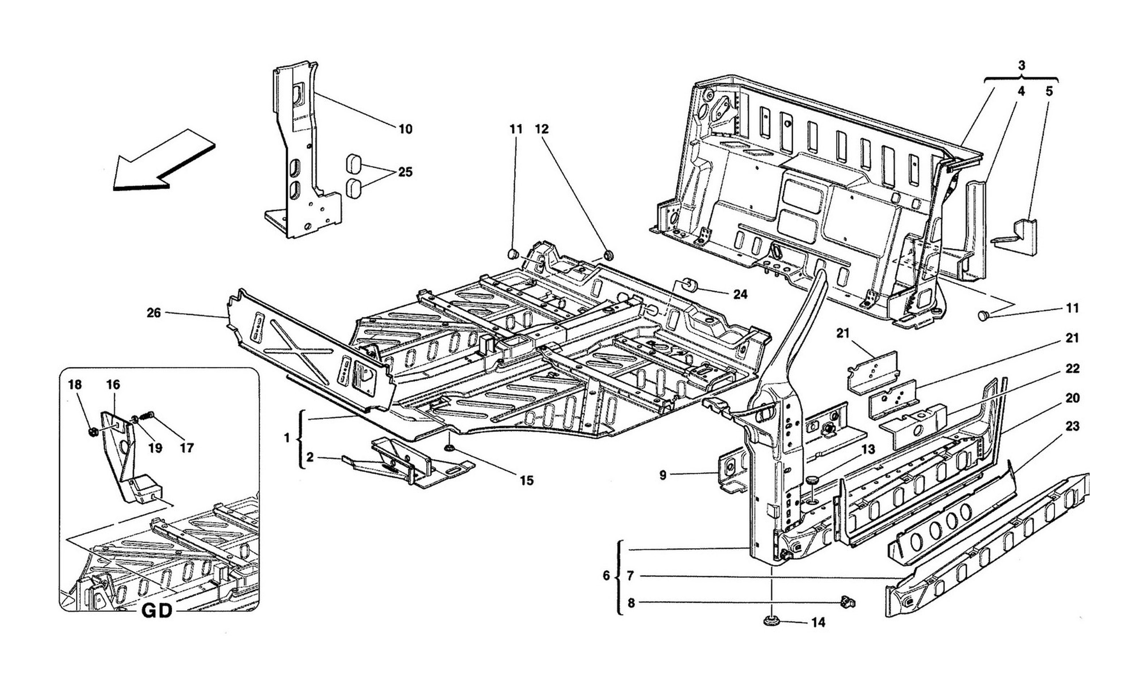 Schematic: Central Part Structures