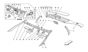 Roof Trims -Valid For Gts And Spider-