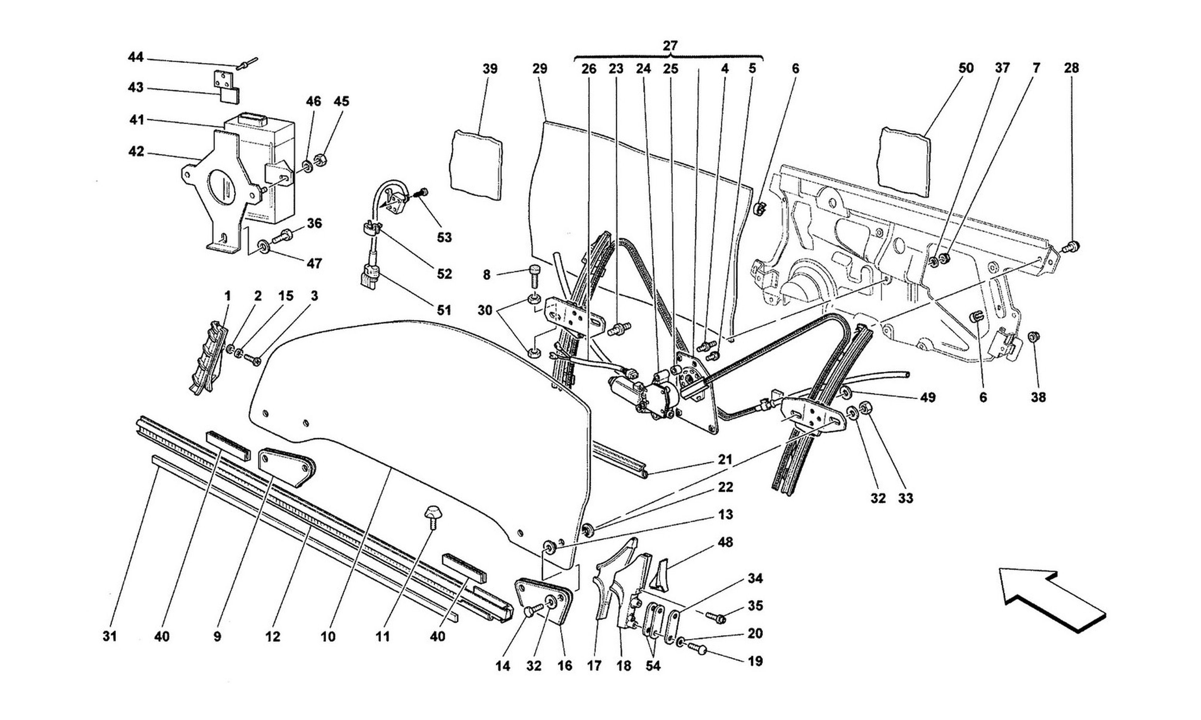 Schematic: Doors - Glass Lifting Device