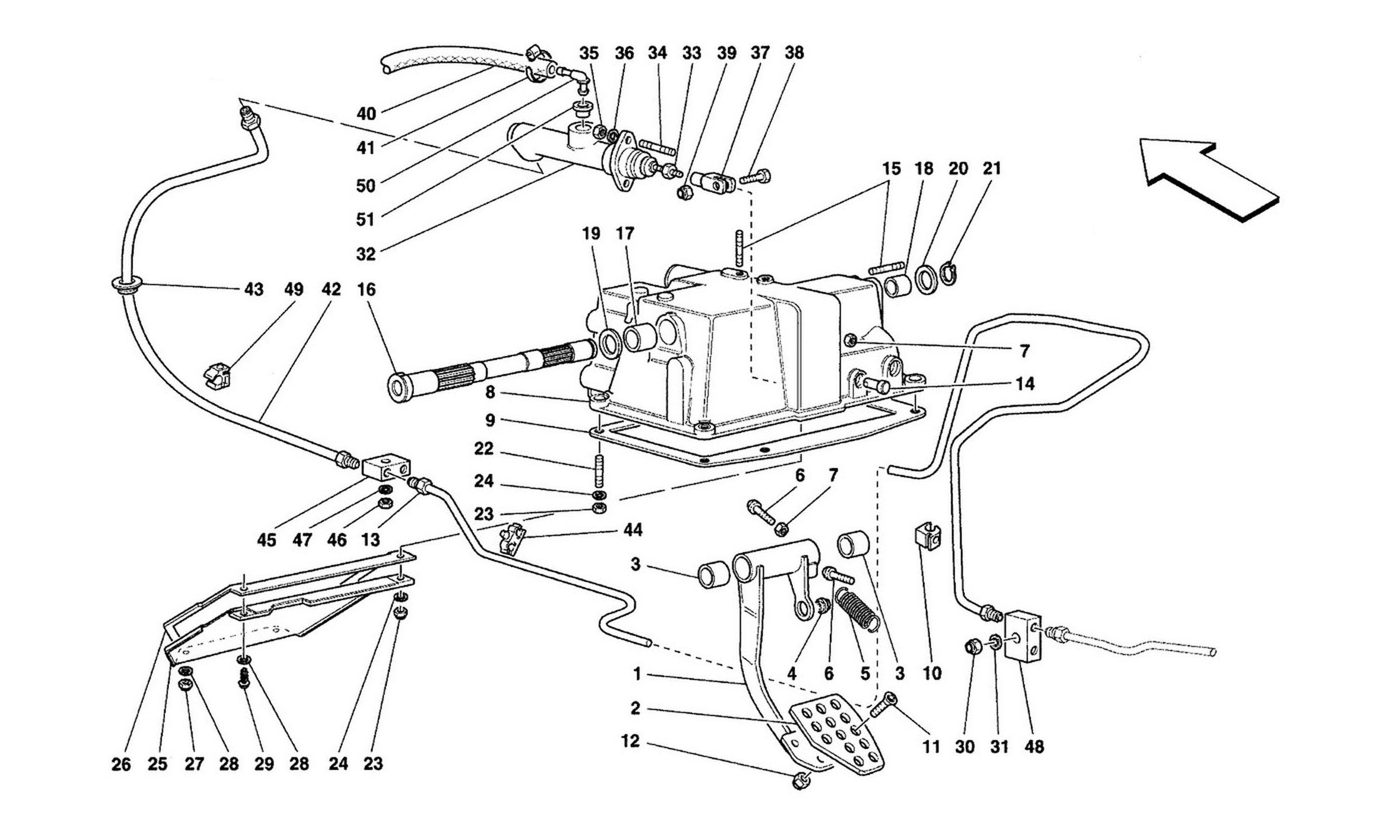 Schematic: Clutch Release Control -Not For Rhd