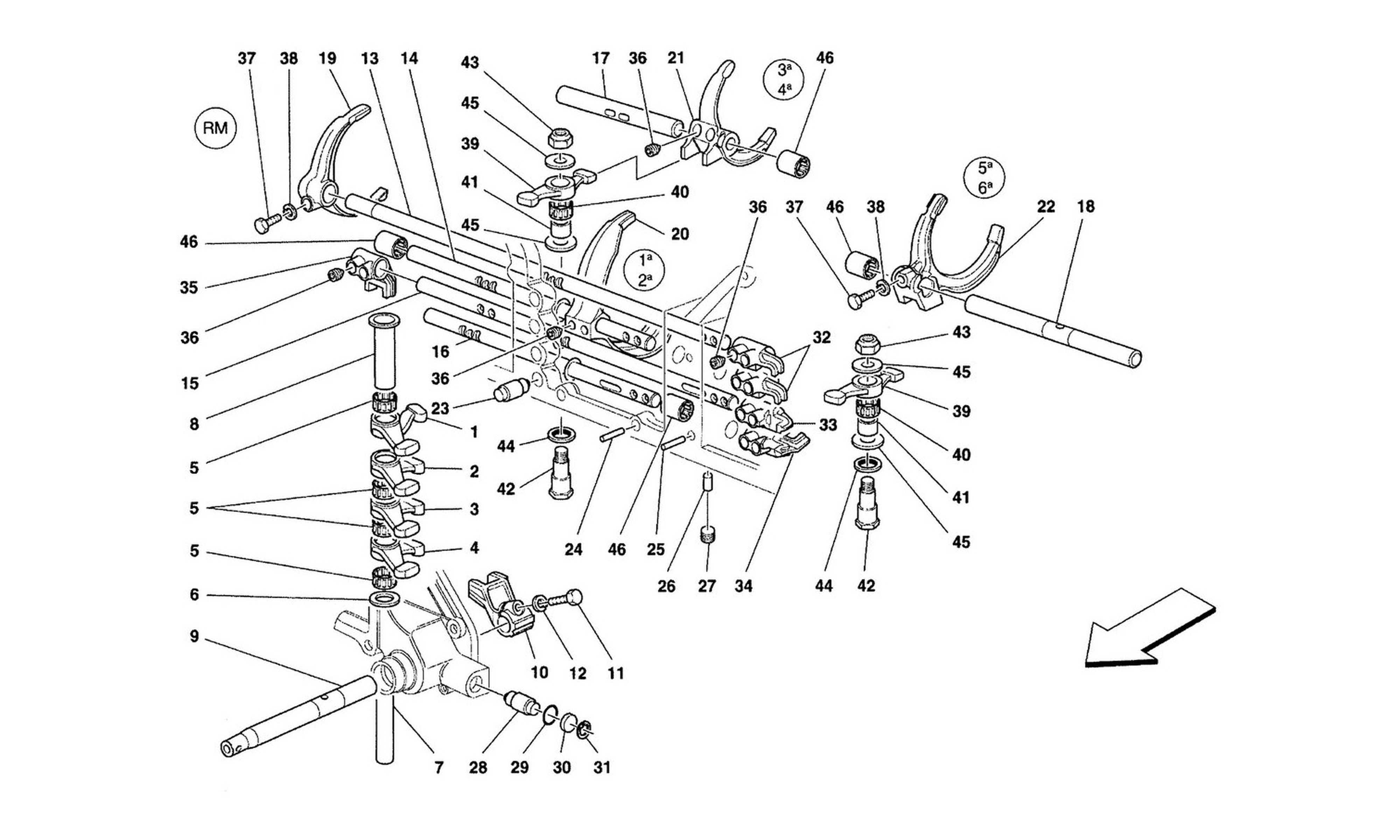 Schematic: Inside Gearbox Controls