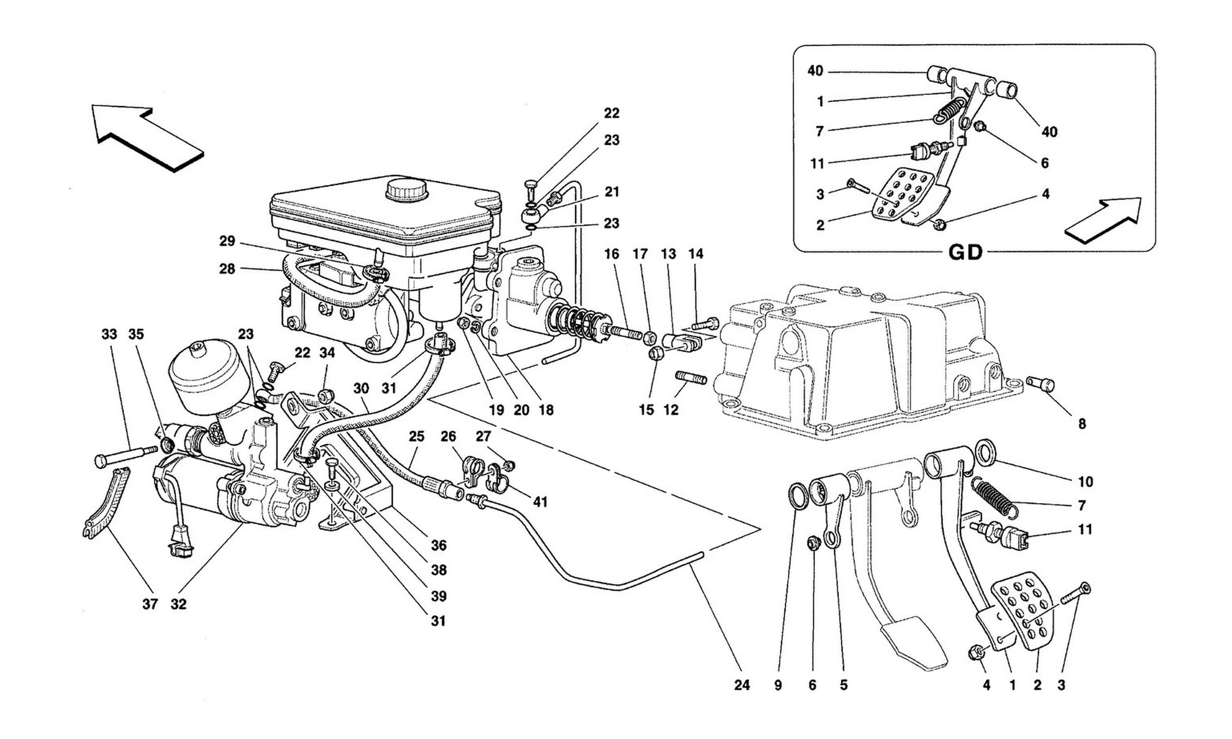 Schematic: Brake Hydraulic System