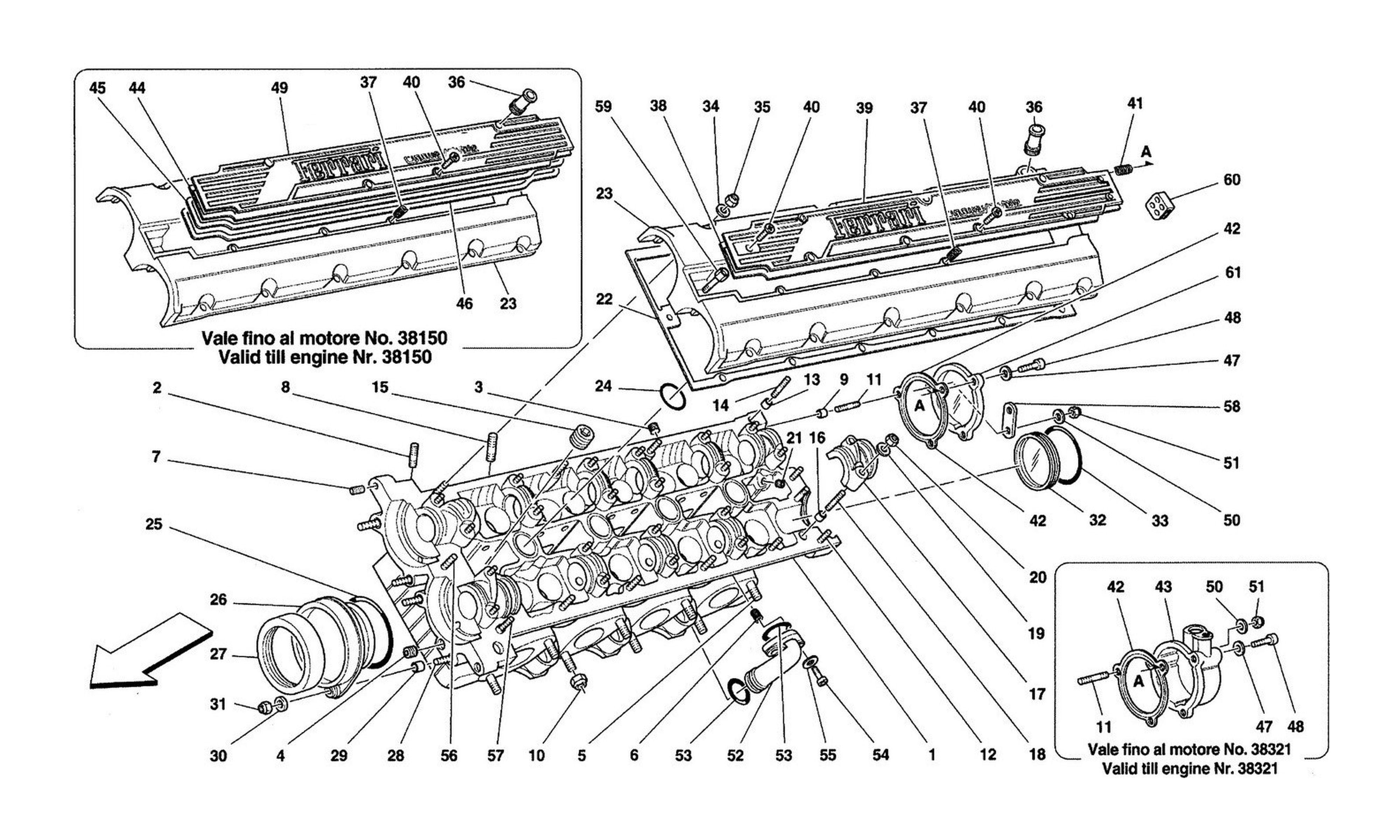 Schematic: L.H. Cylinder Head