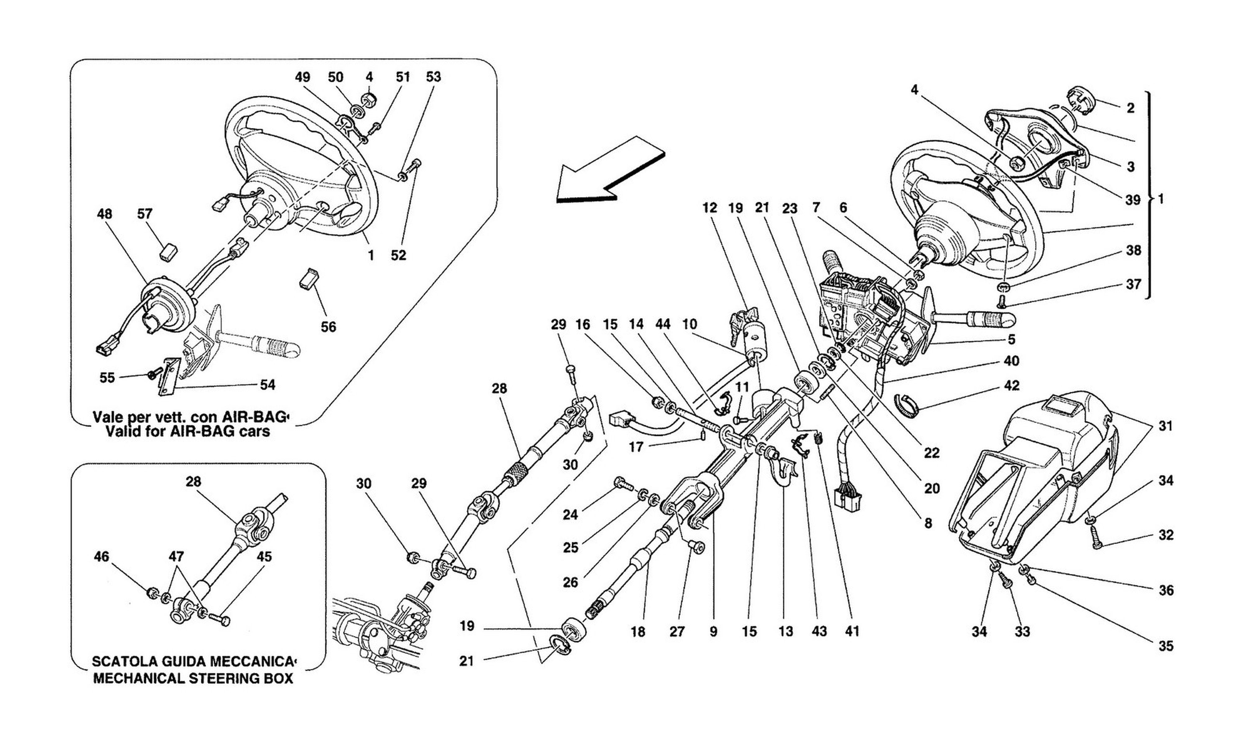 Schematic: Steering Column