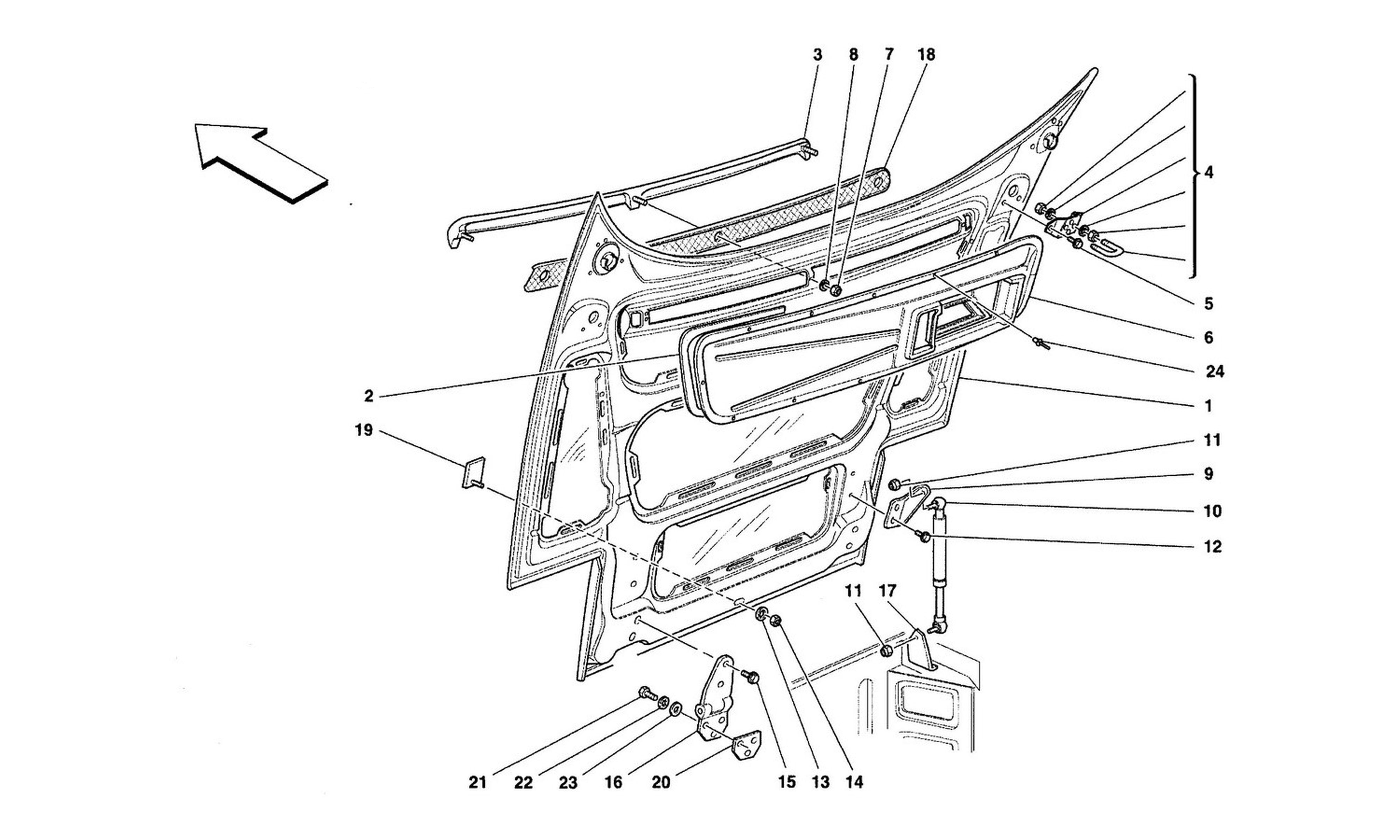 Schematic: Front Hood