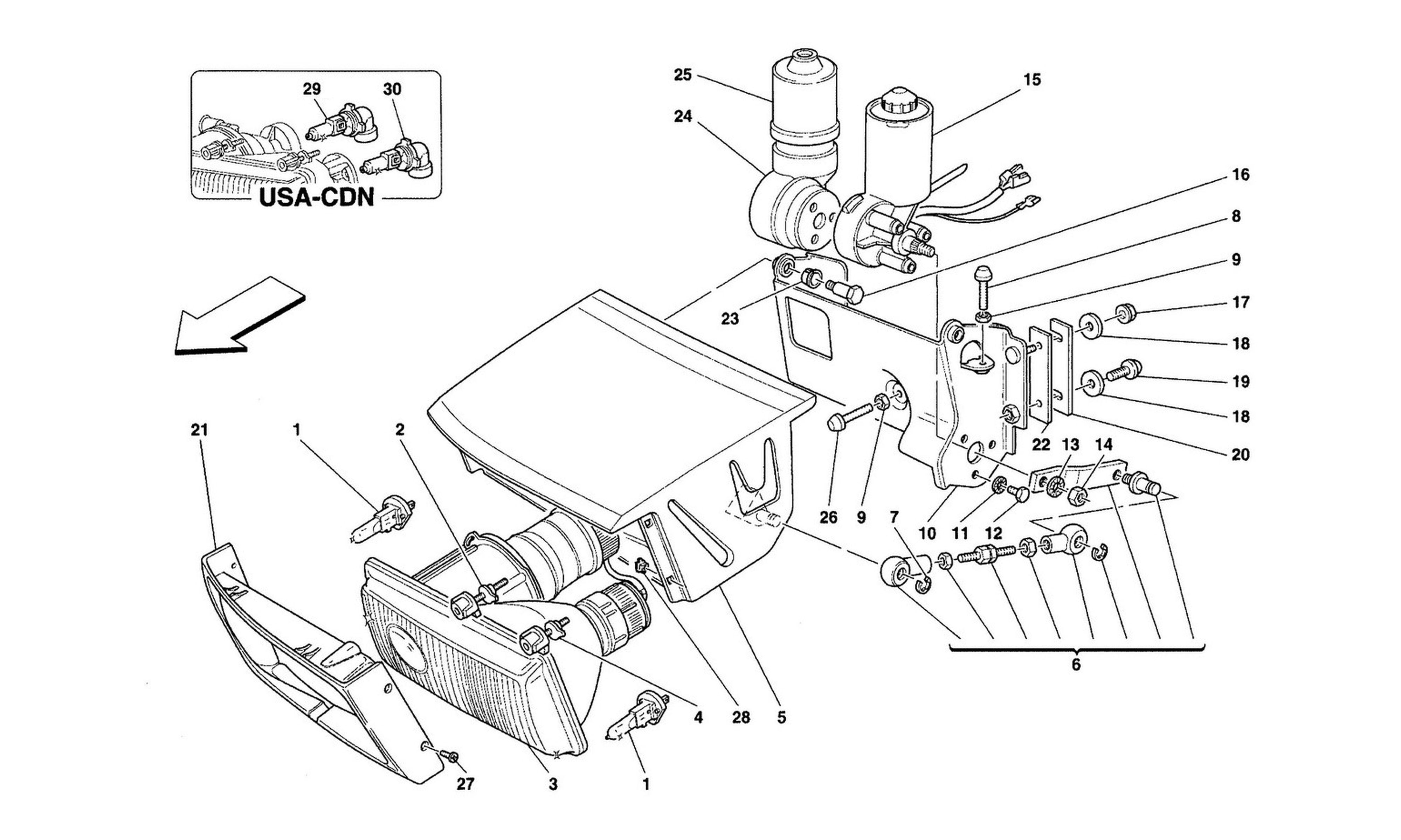 Schematic: Lights Lifting Device And Headlights