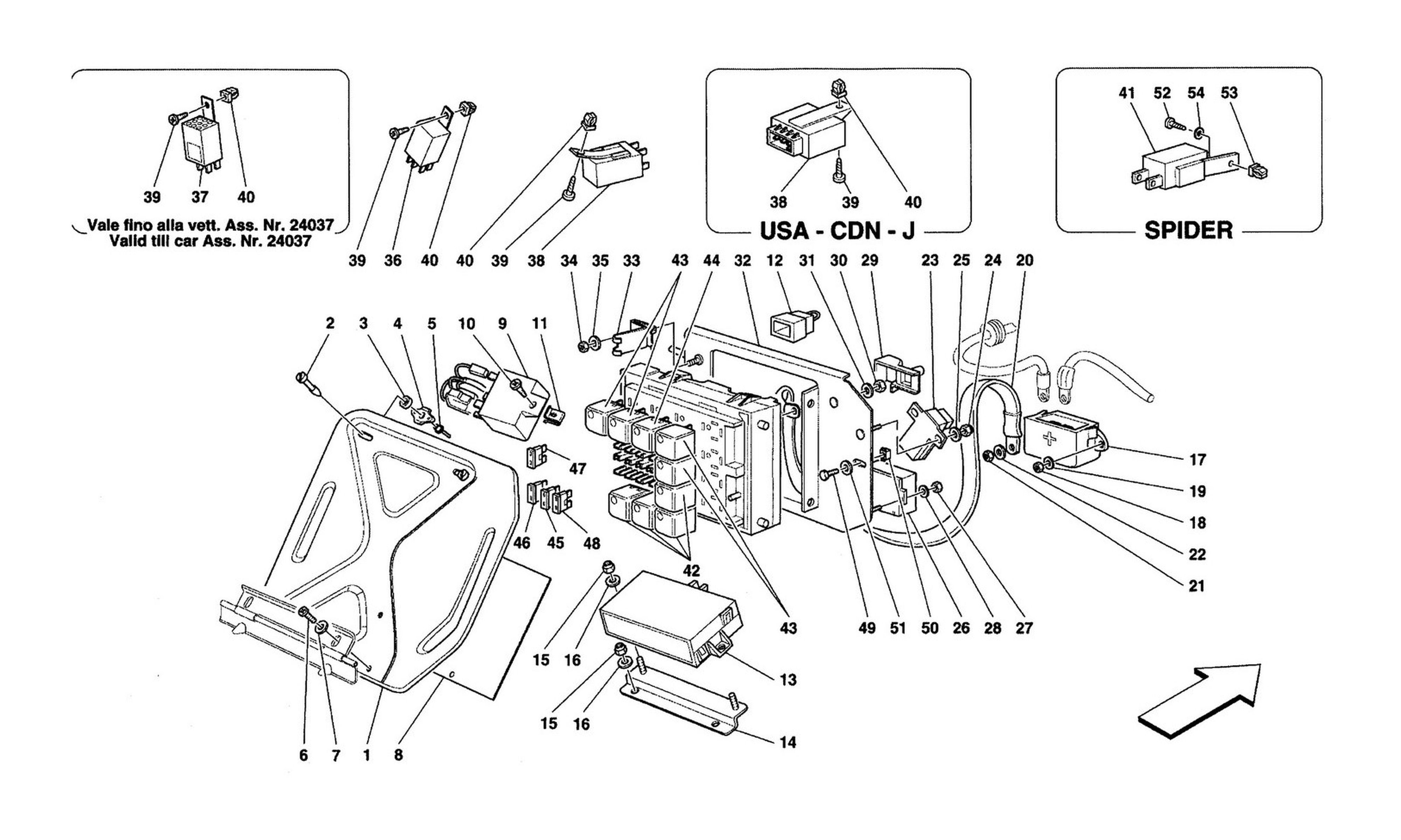 Schematic: Electrical Boards - Passengers Compartment